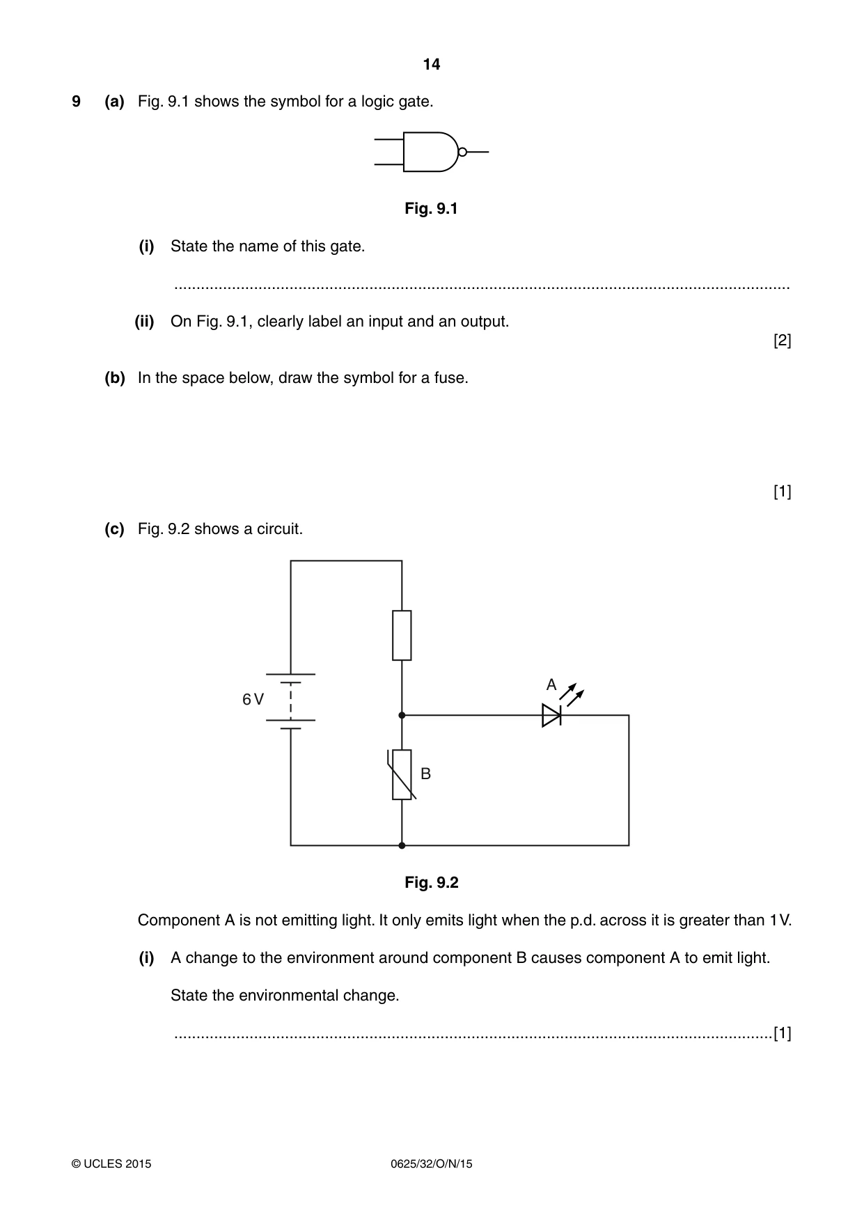 Cambridge IGCSE Physics 0625 2015 Oct/Nov Paper 3 · Variant 2 question paper, page 14 of 20