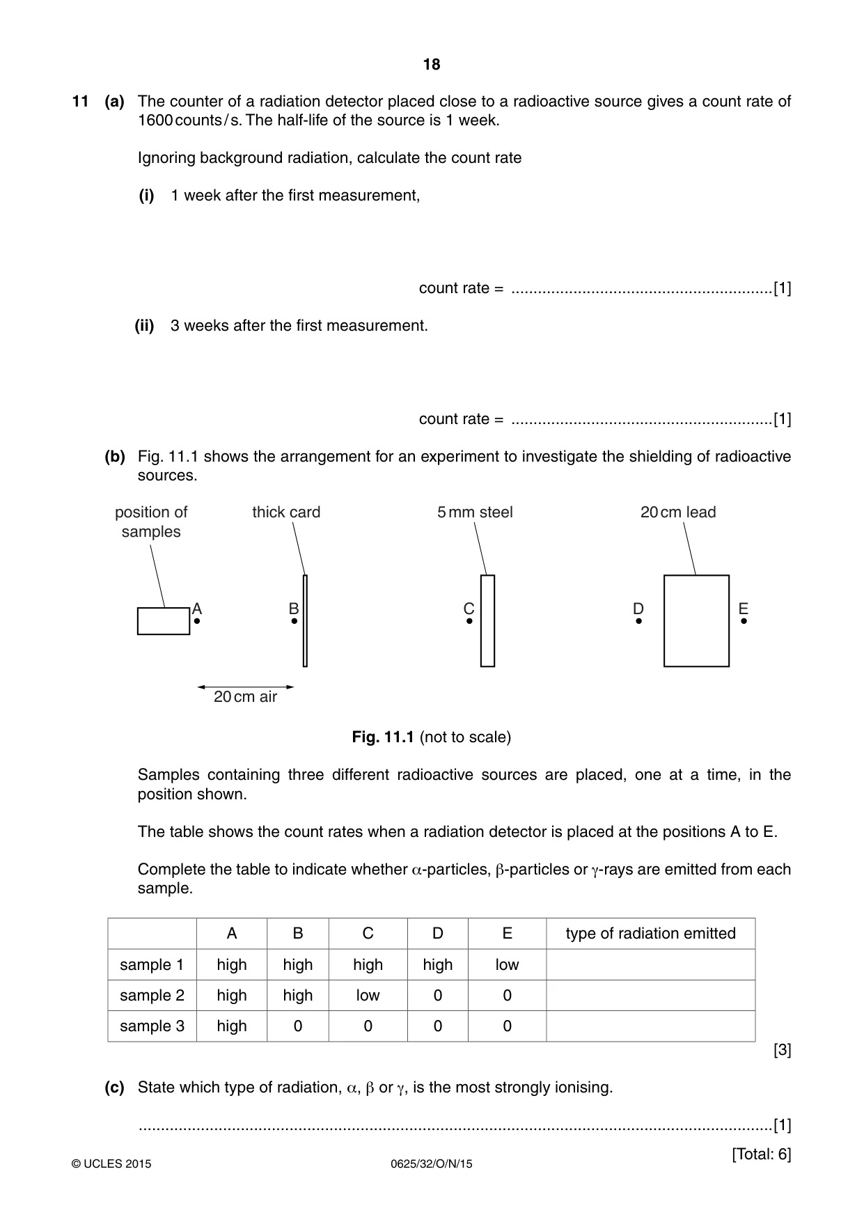 Cambridge IGCSE Physics 0625 2015 Oct/Nov Paper 3 · Variant 2 question paper, page 18 of 20