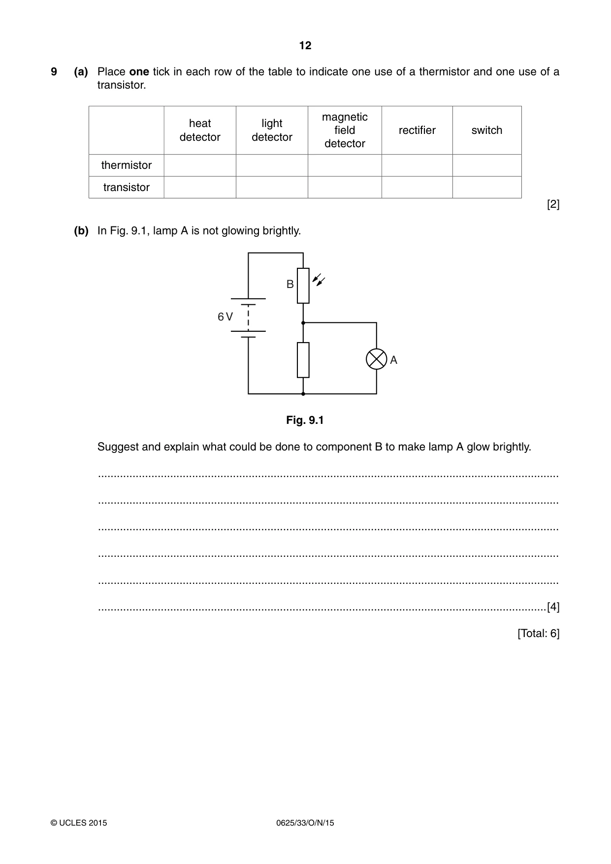 Cambridge IGCSE Physics 0625 2015 Oct/Nov Paper 3 · Variant 3 question paper, page 12 of 16