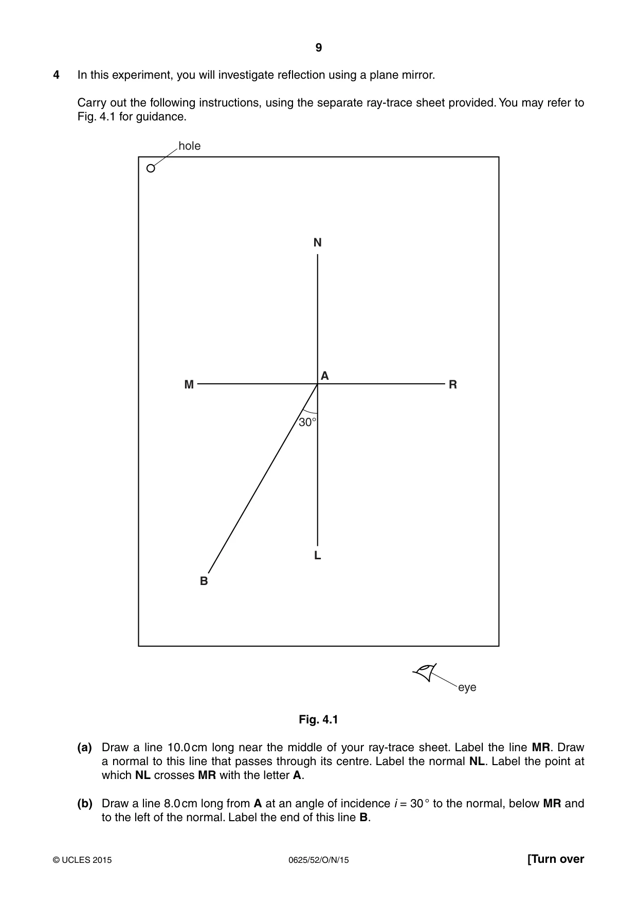 Cambridge IGCSE Physics 0625 2015 Oct/Nov Paper 5 · Variant 2 question paper, page 9 of 12