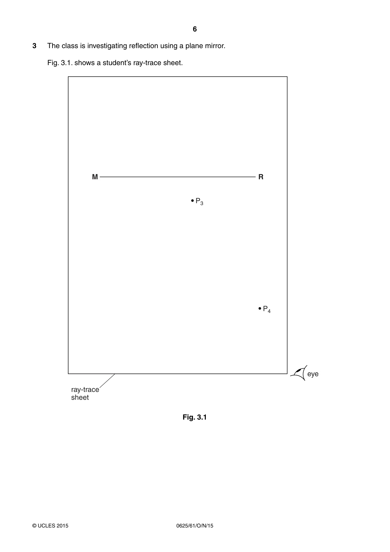 Cambridge IGCSE Physics 0625 2015 Oct/Nov Paper 6 · Variant 1 question paper, page 6 of 12