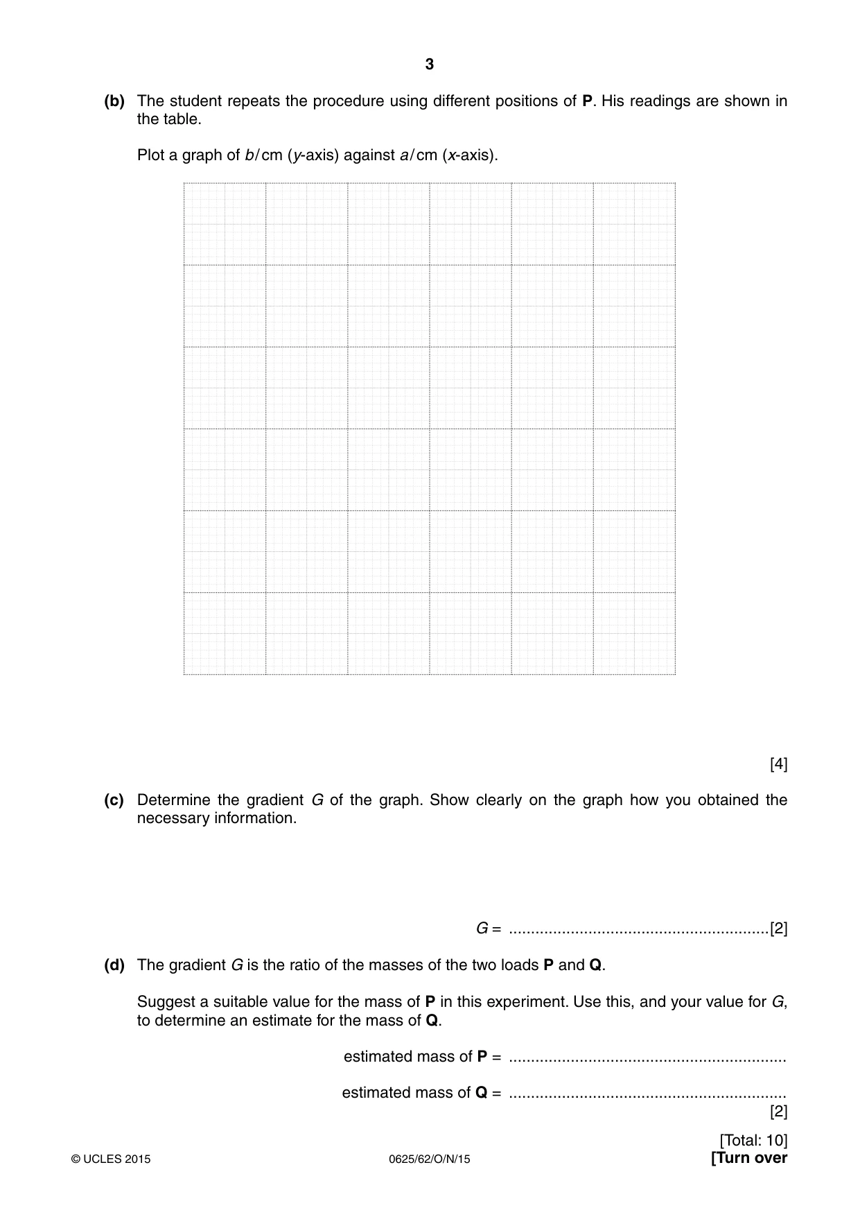 Cambridge IGCSE Physics 0625 2015 Oct/Nov Paper 6 · Variant 2 question paper, page 3 of 16