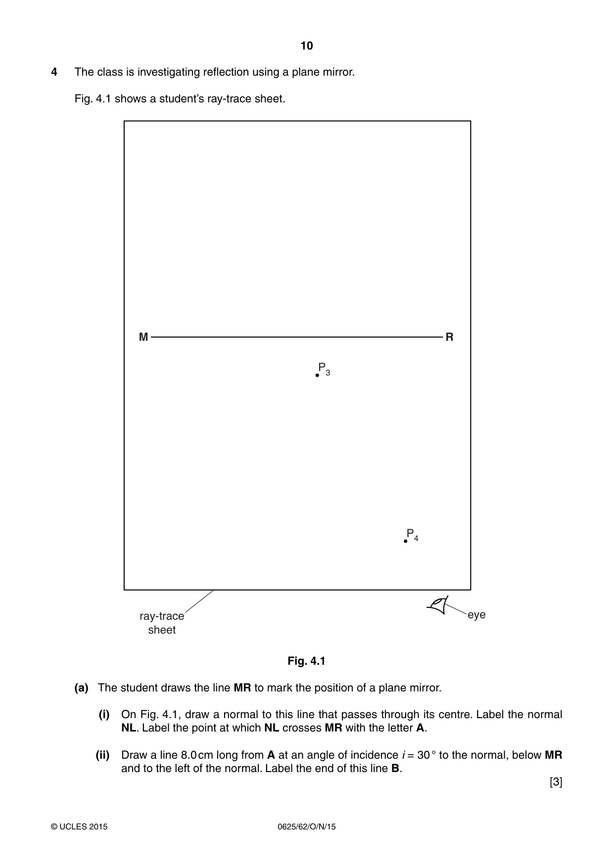 Cambridge IGCSE Physics 0625 2015 Oct/Nov Paper 6 · Variant 2 question paper, page 10 of 16