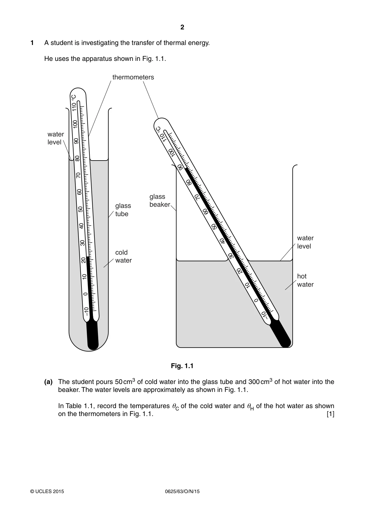 Cambridge IGCSE Physics 0625 2015 Oct/Nov Paper 6 · Variant 3 question paper, page 2 of 20