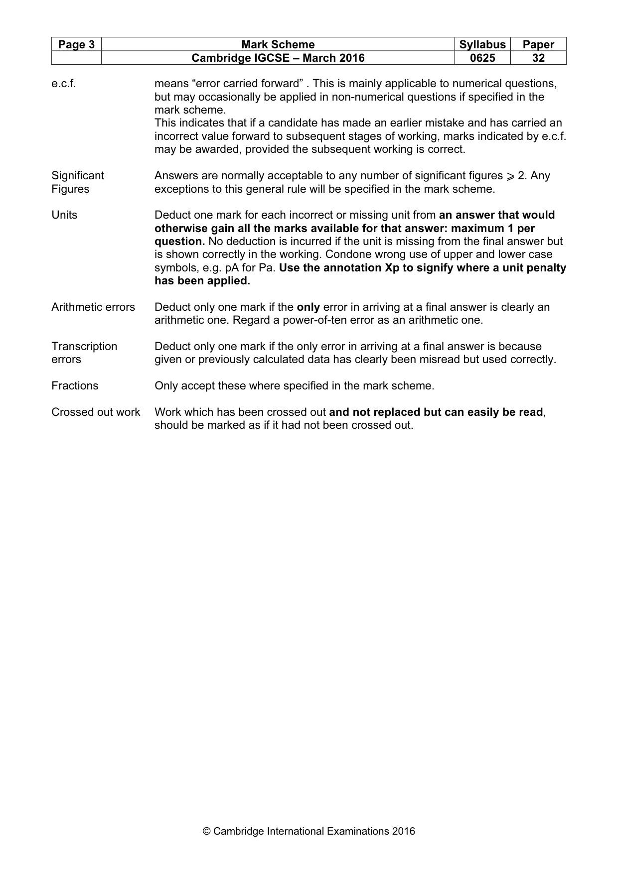Mark scheme, page 3 of 7