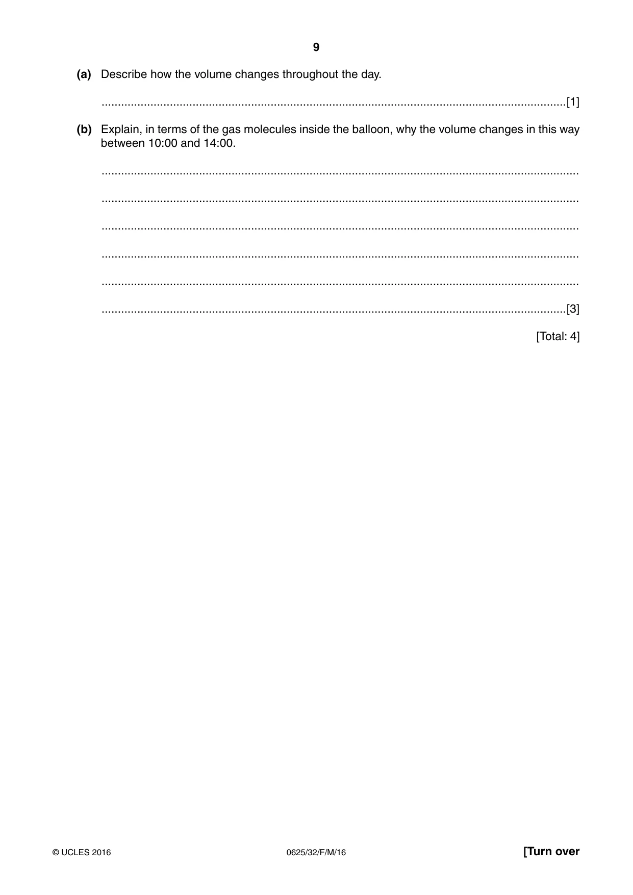 Cambridge IGCSE Physics 0625 2016 Feb/March Paper 3 · Variant 2 question paper, page 9 of 24
