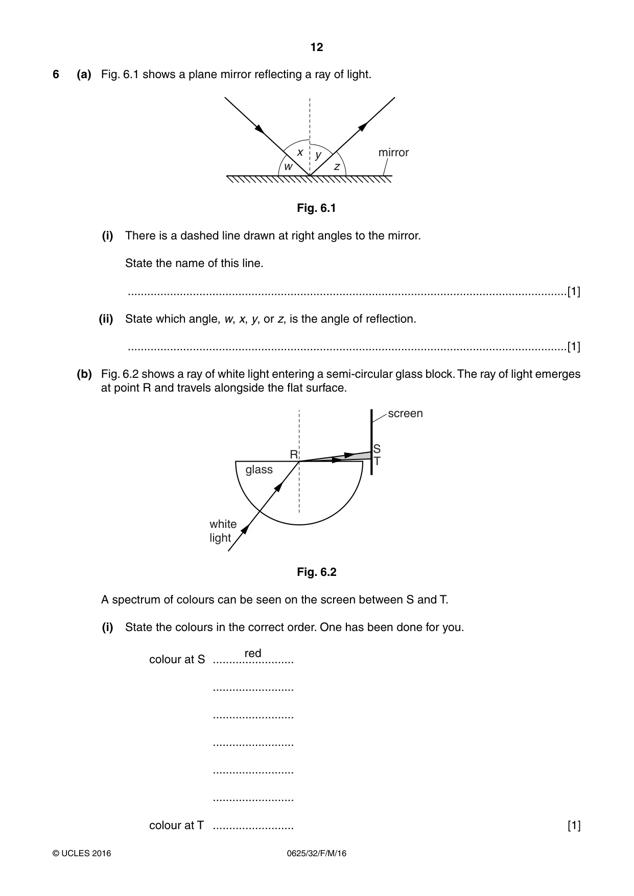 Cambridge IGCSE Physics 0625 2016 Feb/March Paper 3 · Variant 2 question paper, page 12 of 24