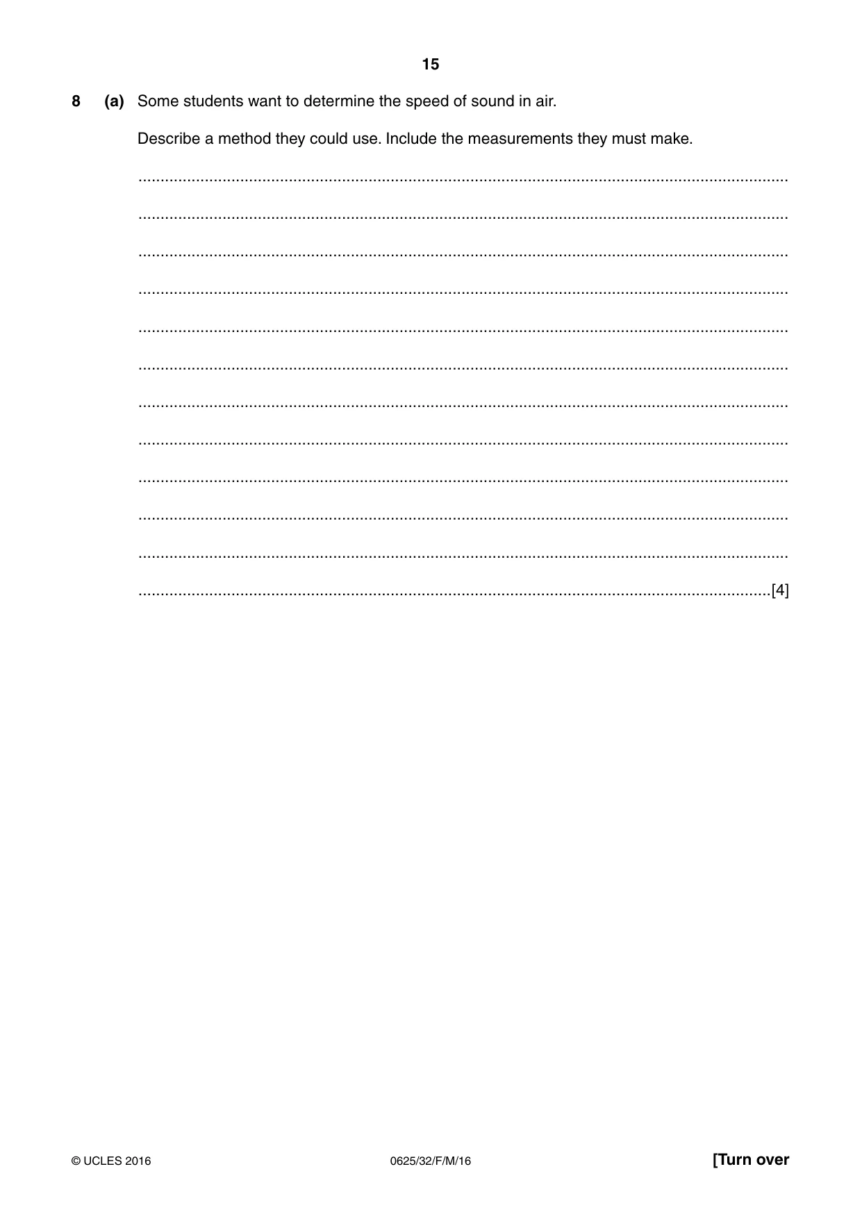 Cambridge IGCSE Physics 0625 2016 Feb/March Paper 3 · Variant 2 question paper, page 15 of 24