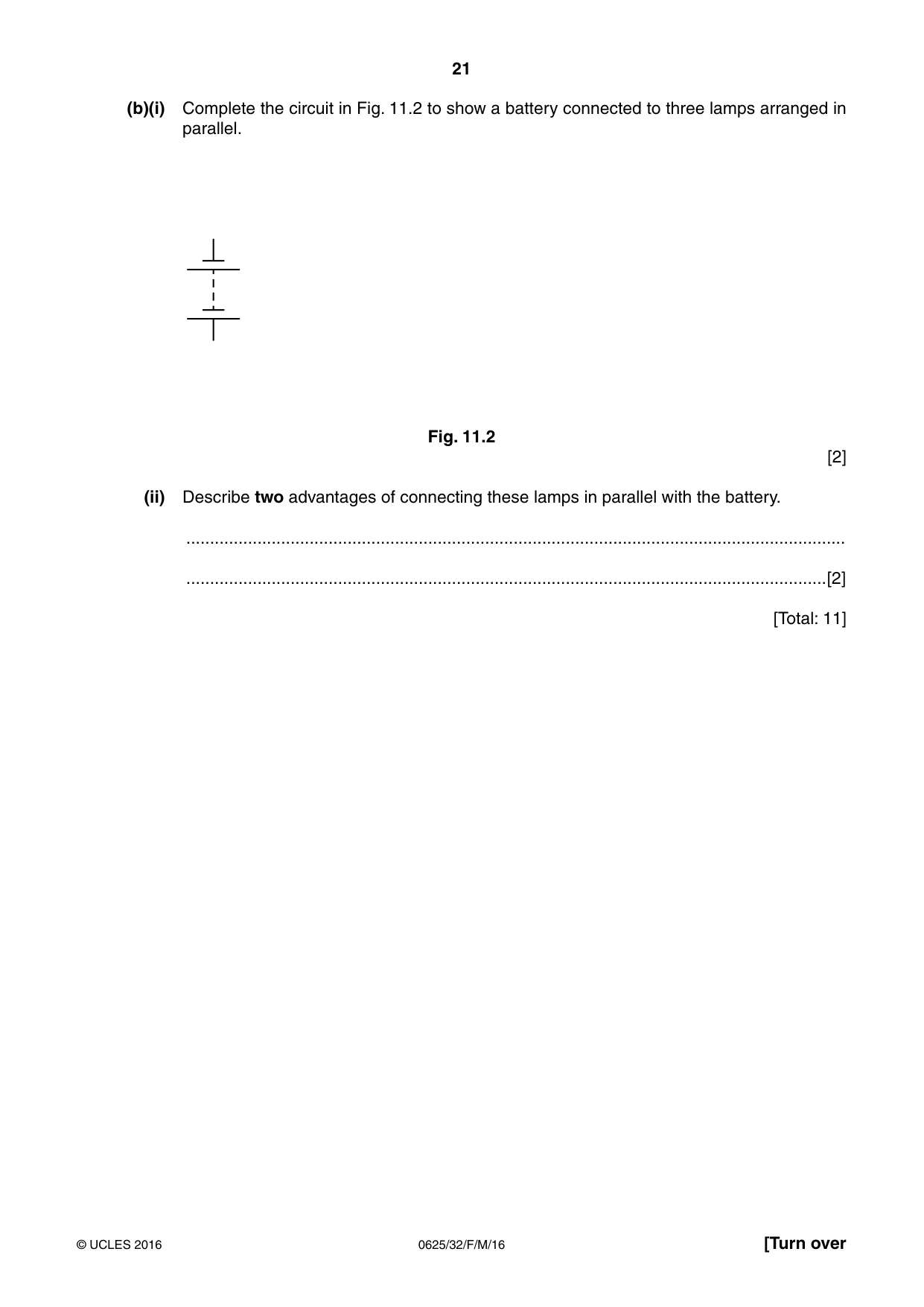 Cambridge IGCSE Physics 0625 2016 Feb/March Paper 3 · Variant 2 question paper, page 21 of 24
