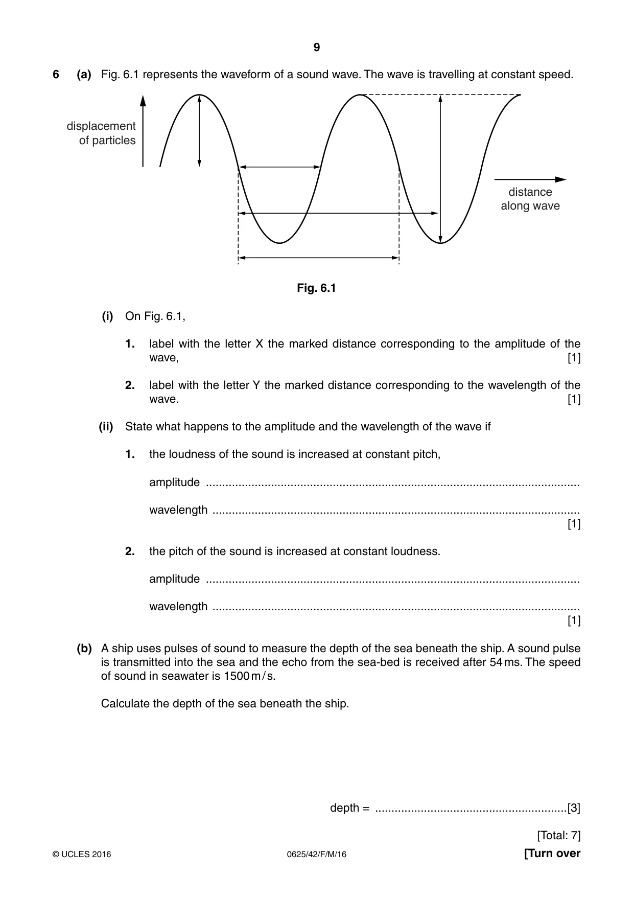 Cambridge IGCSE Physics 0625 2016 Feb/March Paper 4 · Variant 2 question paper, page 9 of 16