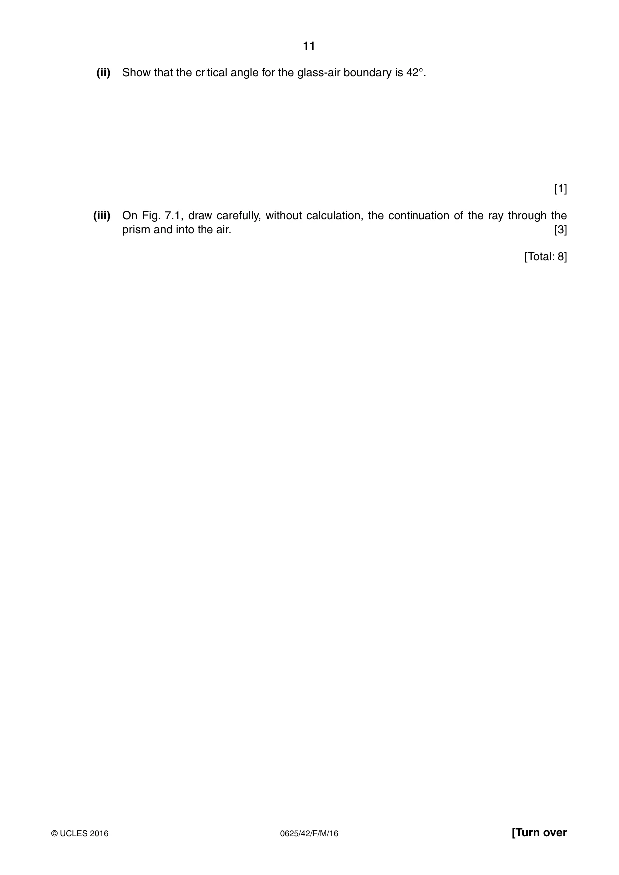 Cambridge IGCSE Physics 0625 2016 Feb/March Paper 4 · Variant 2 question paper, page 11 of 16