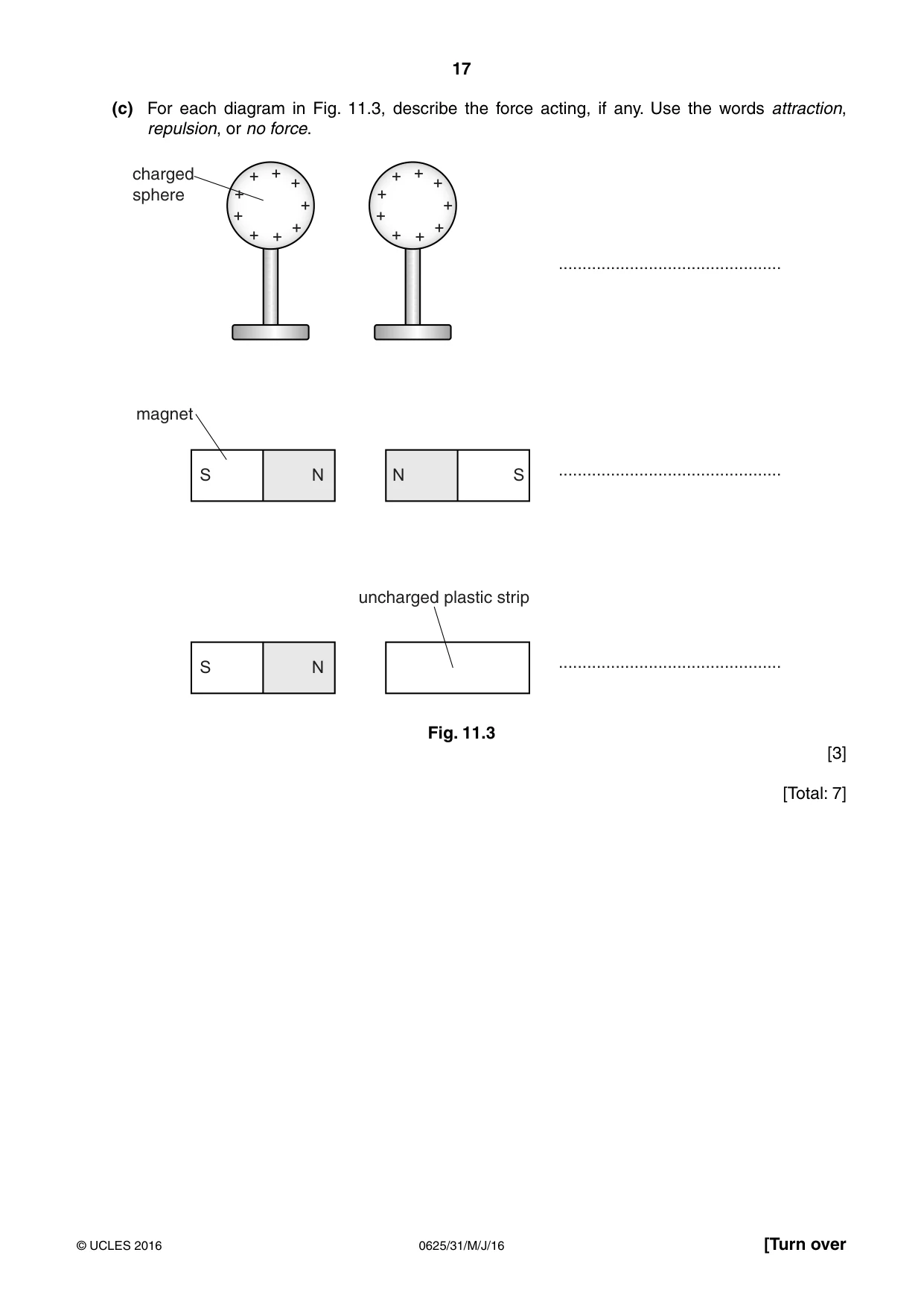 Cambridge IGCSE Physics 0625 2016 May/June Paper 3 · Variant 1 question paper, page 17 of 20