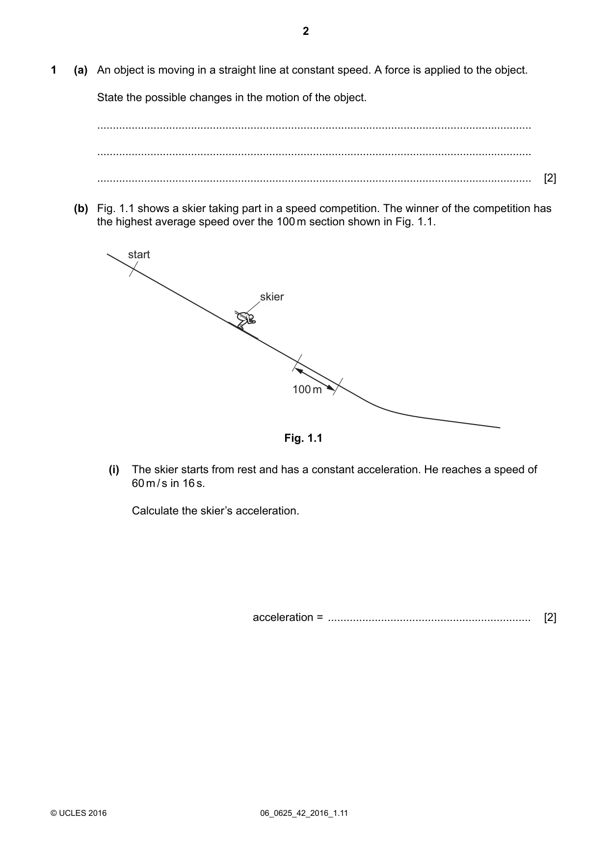 Cambridge IGCSE Physics 0625 2016 May/June Paper 4 · Variant 2 question paper, page 2 of 24