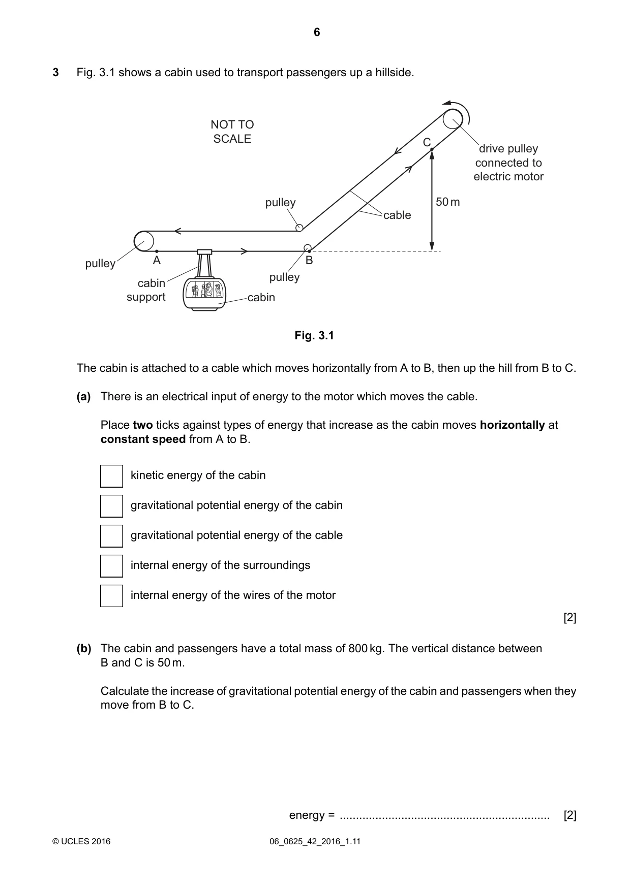 Cambridge IGCSE Physics 0625 2016 May/June Paper 4 · Variant 2 question paper, page 6 of 24