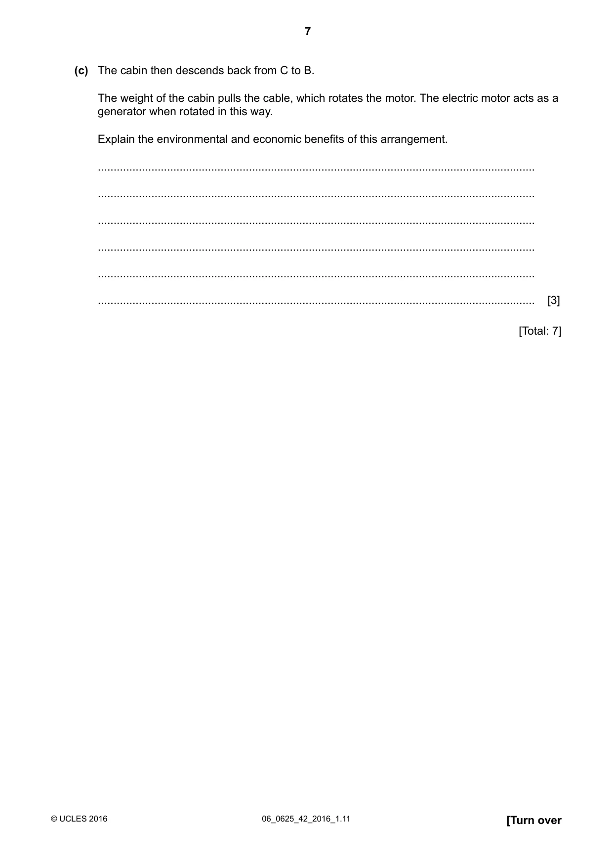 Cambridge IGCSE Physics 0625 2016 May/June Paper 4 · Variant 2 question paper, page 7 of 24