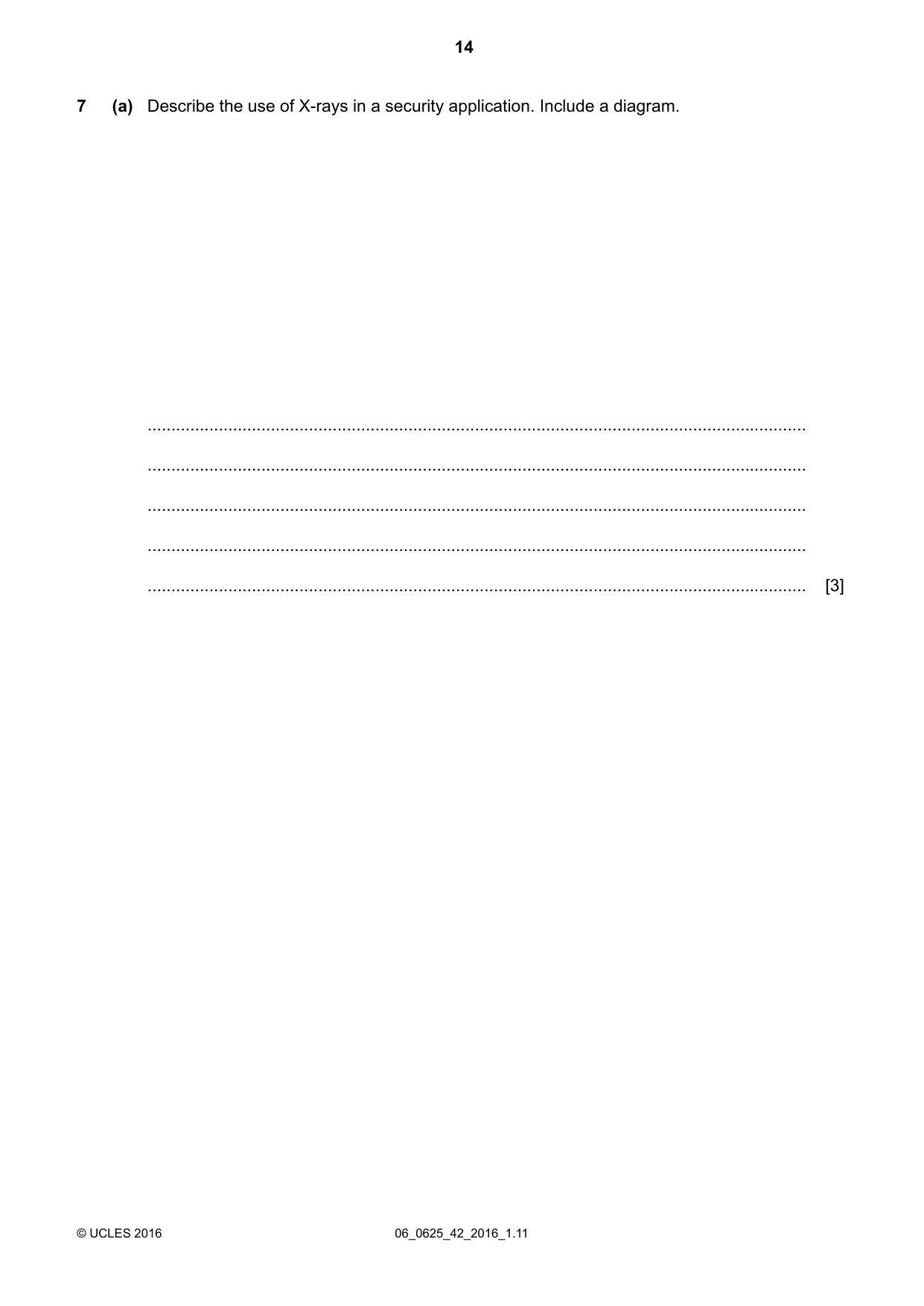 Cambridge IGCSE Physics 0625 2016 May/June Paper 4 · Variant 2 question paper, page 14 of 24