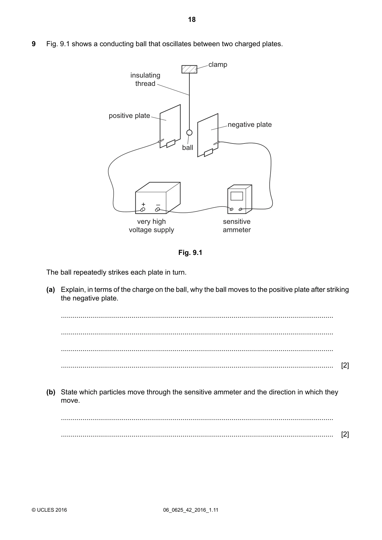Cambridge IGCSE Physics 0625 2016 May/June Paper 4 · Variant 2 question paper, page 18 of 24