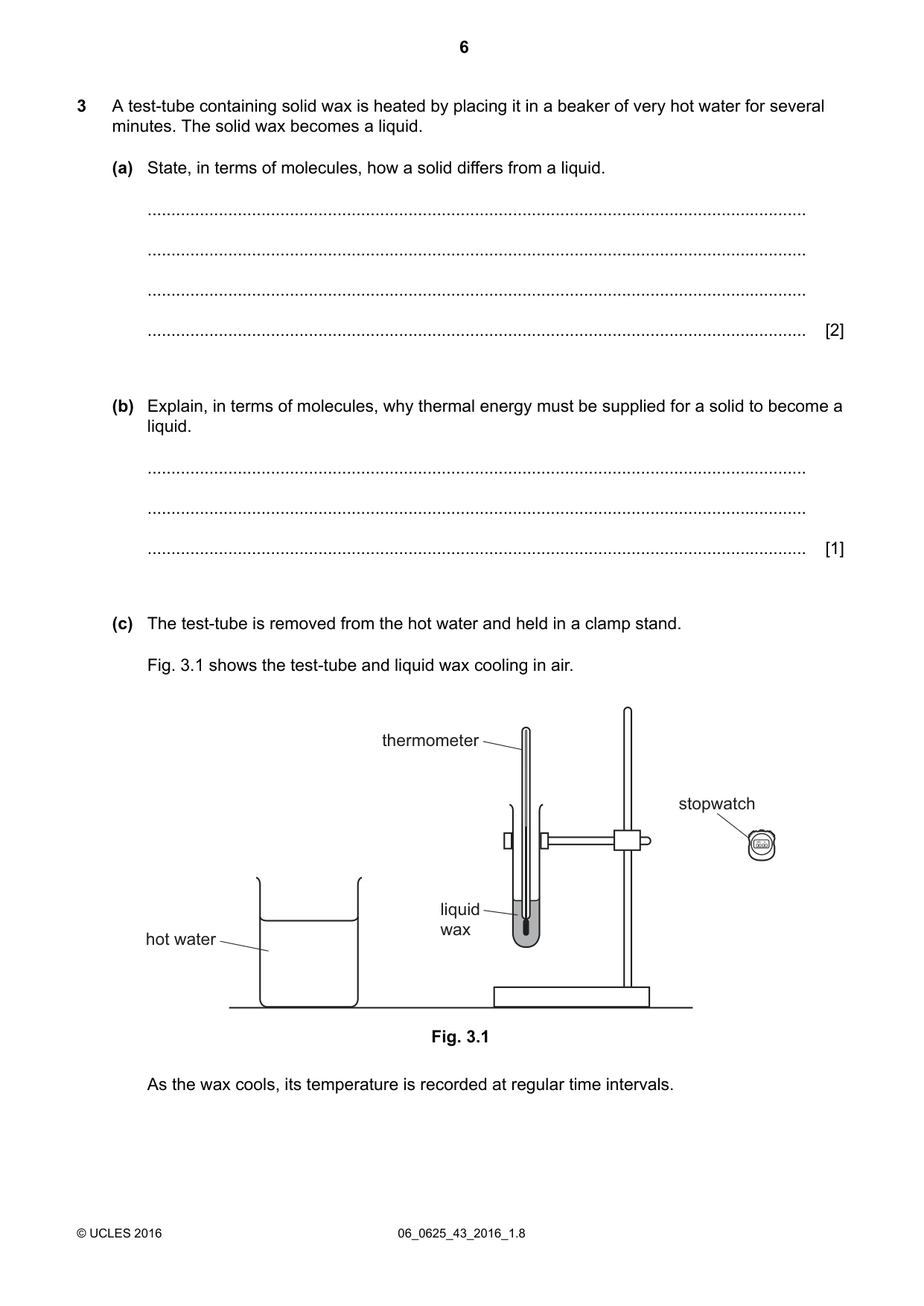 Cambridge IGCSE Physics 0625 2016 May/June Paper 4 · Variant 3 question paper, page 6 of 24