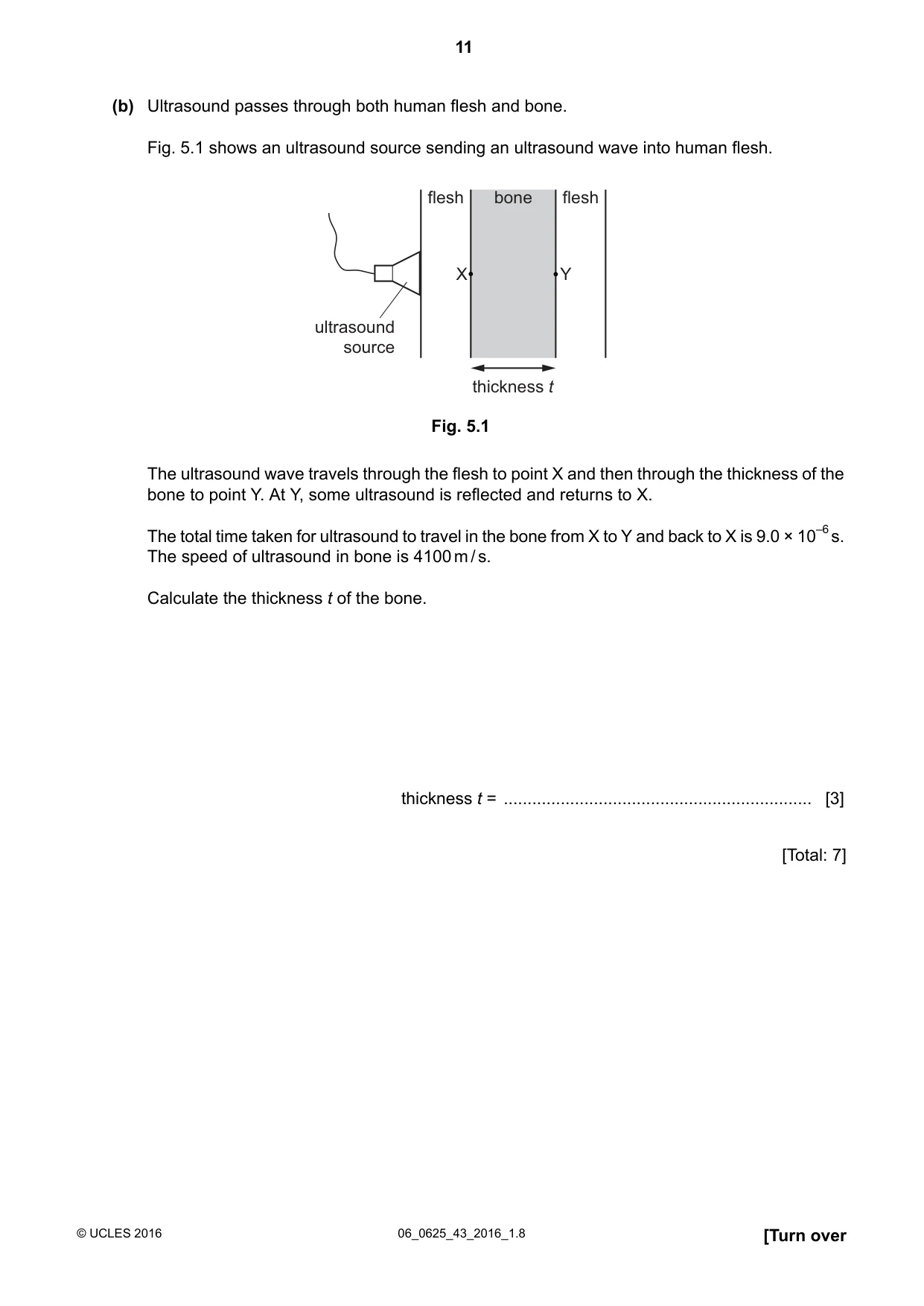 Cambridge IGCSE Physics 0625 2016 May/June Paper 4 · Variant 3 question paper, page 11 of 24