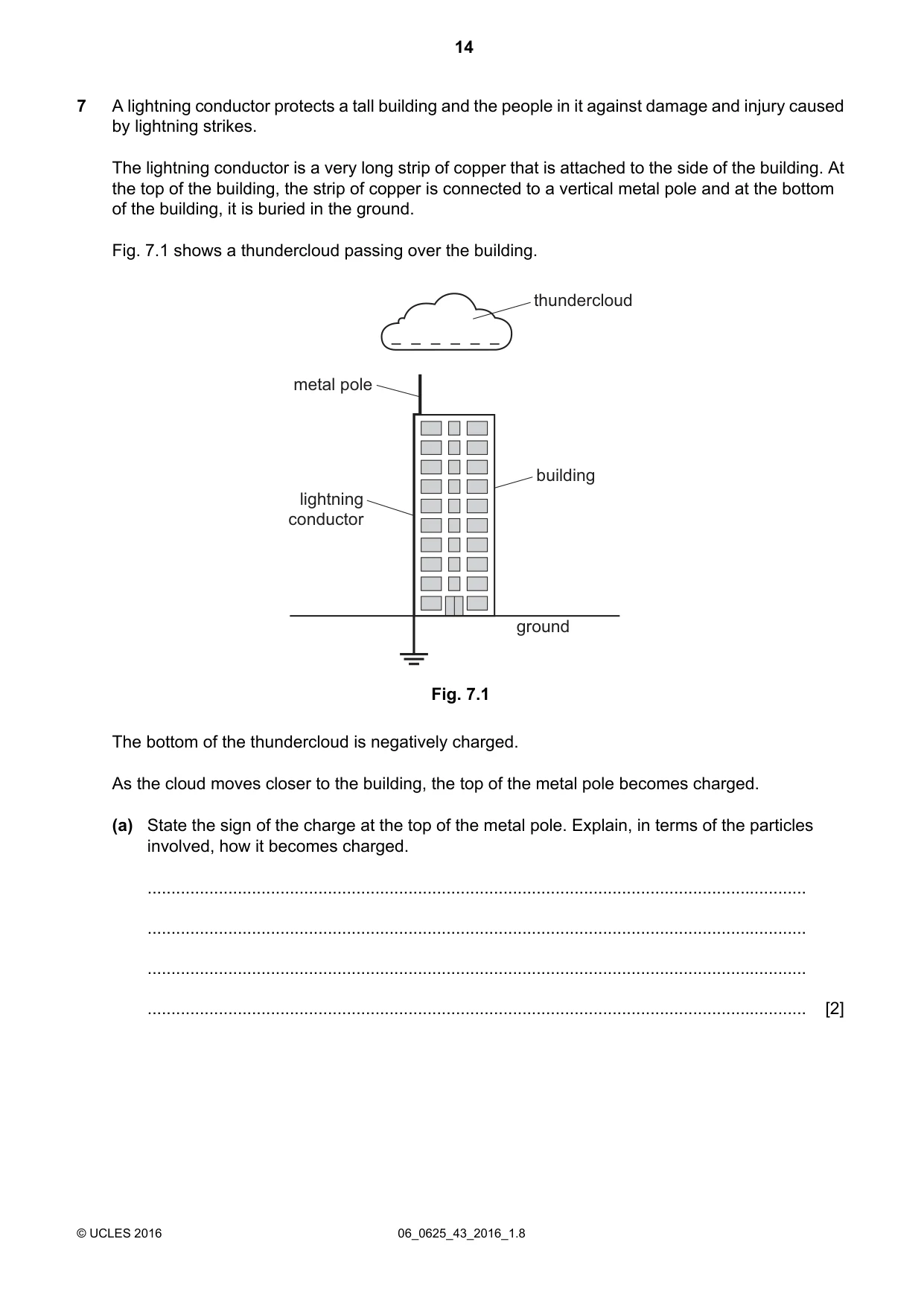 Cambridge IGCSE Physics 0625 2016 May/June Paper 4 · Variant 3 question paper, page 14 of 24