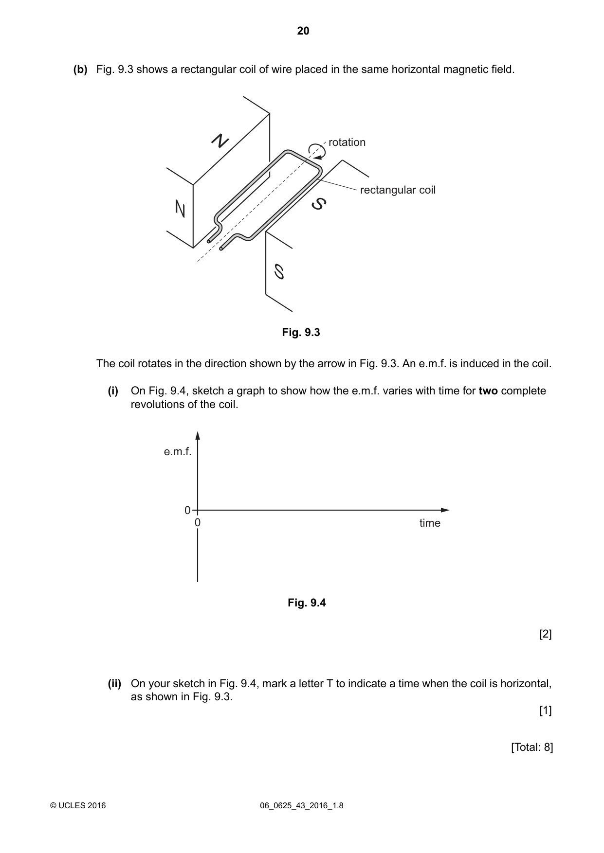 Cambridge IGCSE Physics 0625 2016 May/June Paper 4 · Variant 3 question paper, page 20 of 24
