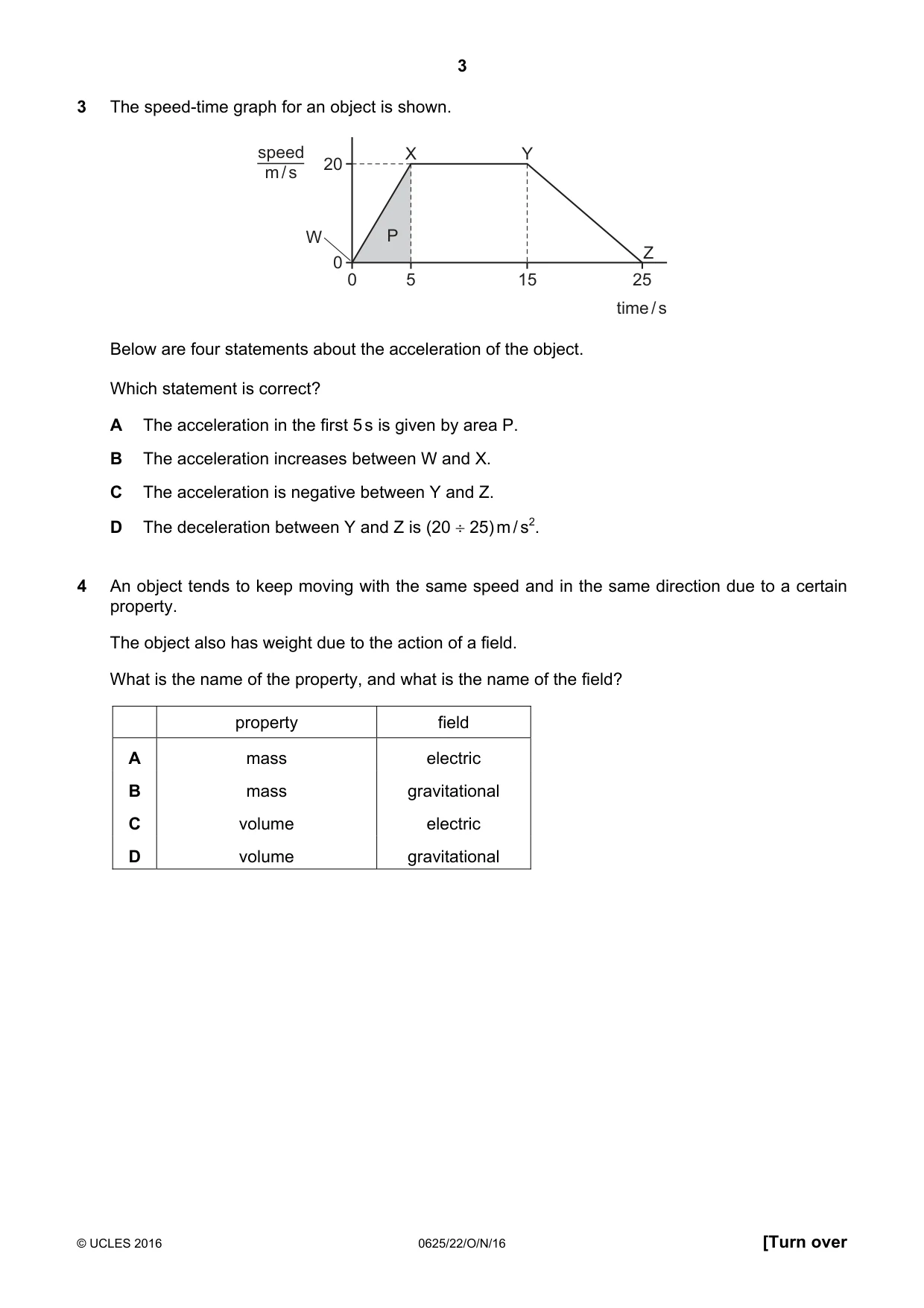 Cambridge IGCSE Physics 0625 2016 Oct/Nov Paper 2 · Variant 2 question paper, page 3 of 16