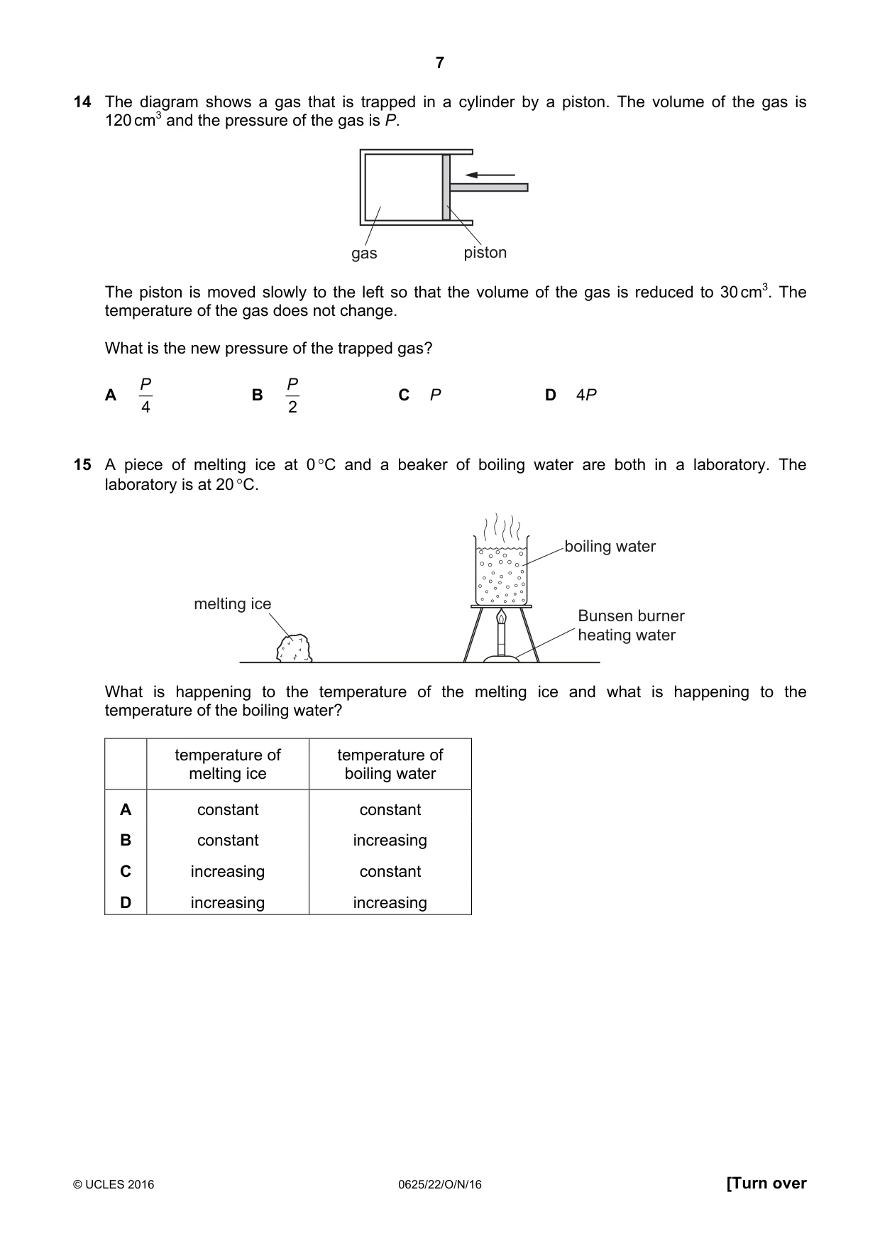 Cambridge IGCSE Physics 0625 2016 Oct/Nov Paper 2 · Variant 2 question paper, page 7 of 16