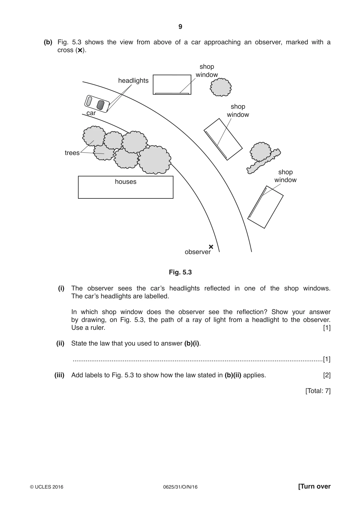 Cambridge IGCSE Physics 0625 2016 Oct/Nov Paper 3 · Variant 1 question paper, page 9 of 20