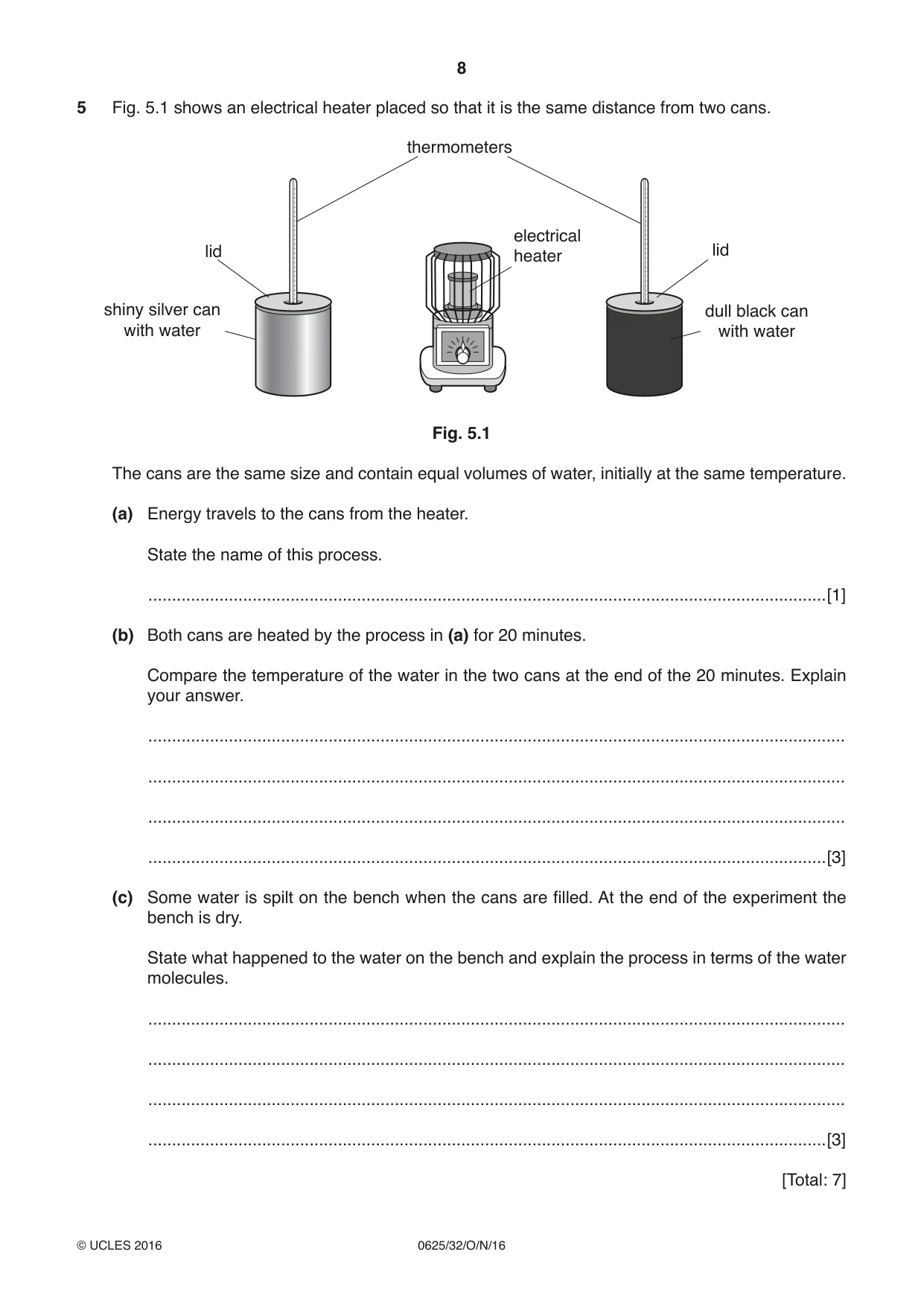 Cambridge IGCSE Physics 0625 2016 Oct/Nov Paper 3 · Variant 2 question paper, page 8 of 16