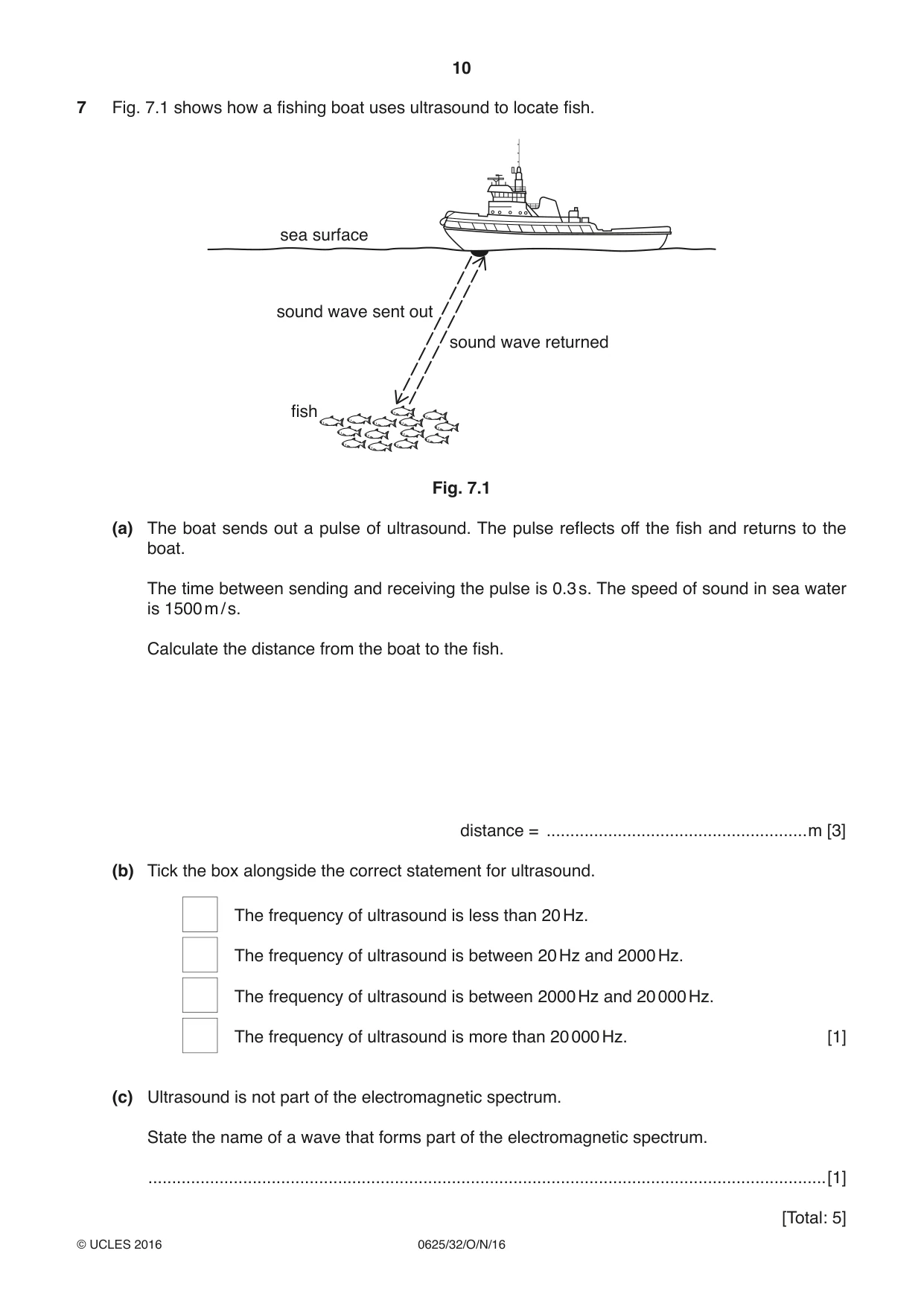 Cambridge IGCSE Physics 0625 2016 Oct/Nov Paper 3 · Variant 2 question paper, page 10 of 16