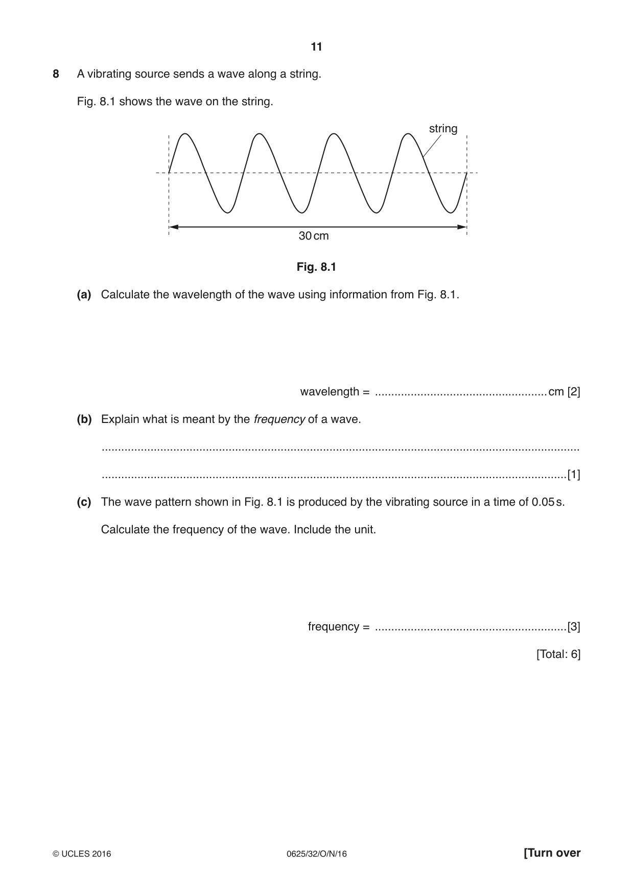 Cambridge IGCSE Physics 0625 2016 Oct/Nov Paper 3 · Variant 2 question paper, page 11 of 16