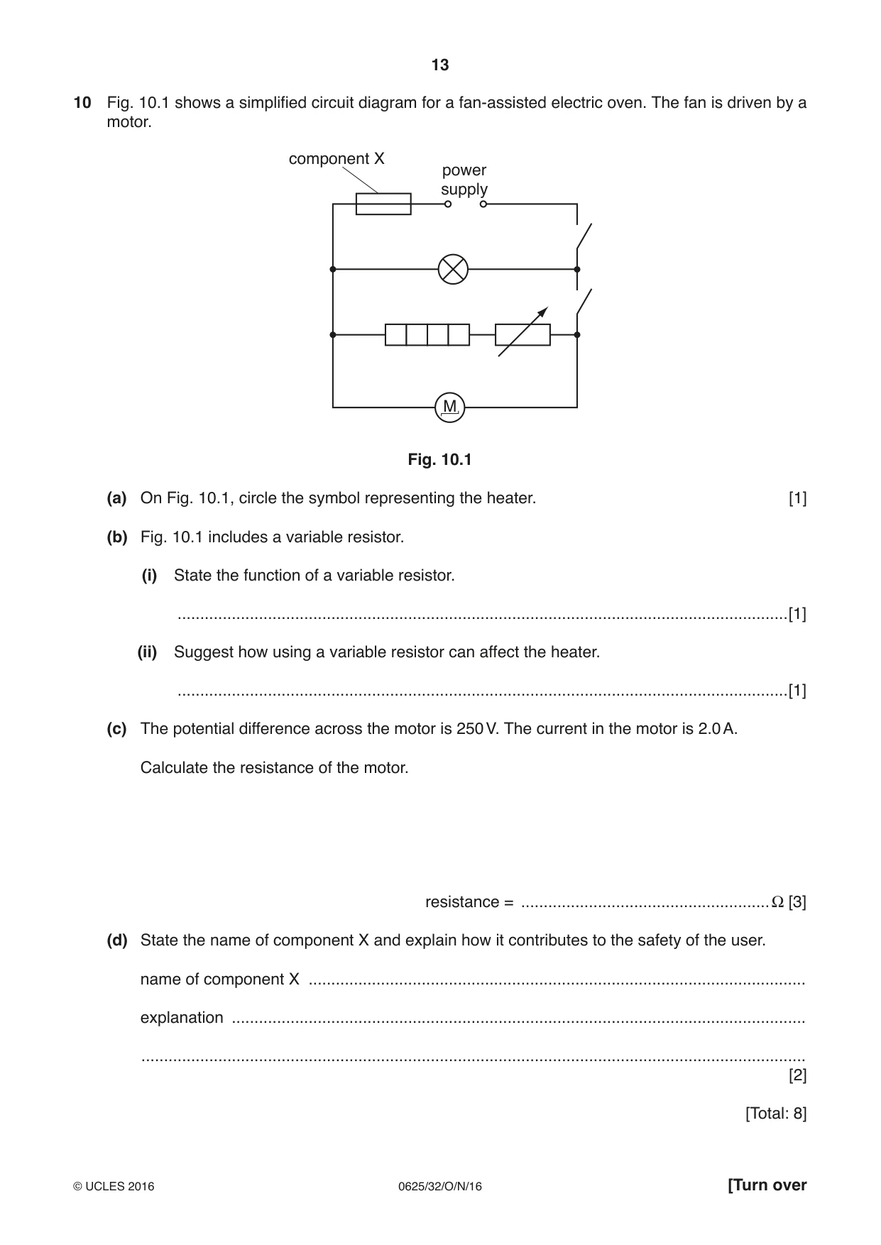 Cambridge IGCSE Physics 0625 2016 Oct/Nov Paper 3 · Variant 2 question paper, page 13 of 16