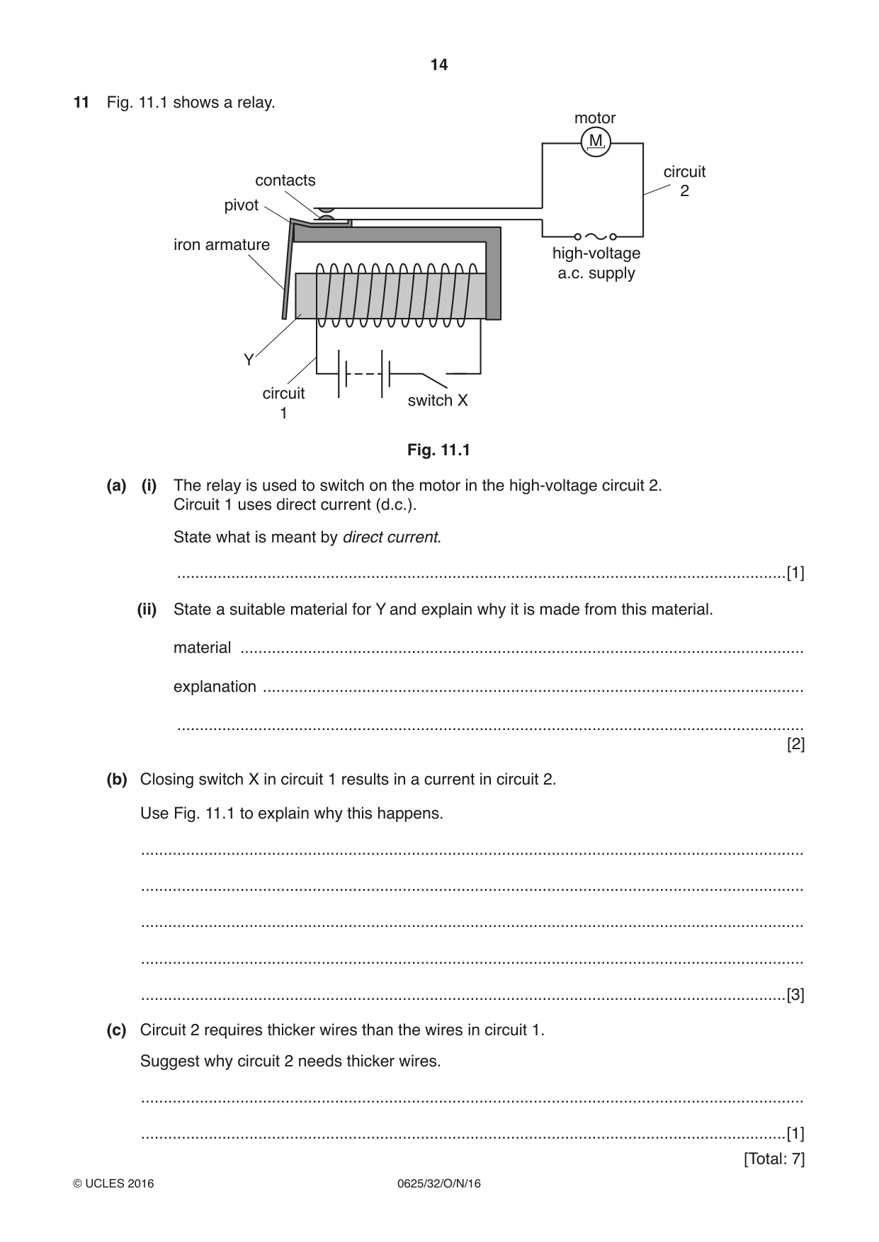 Cambridge IGCSE Physics 0625 2016 Oct/Nov Paper 3 · Variant 2 question paper, page 14 of 16