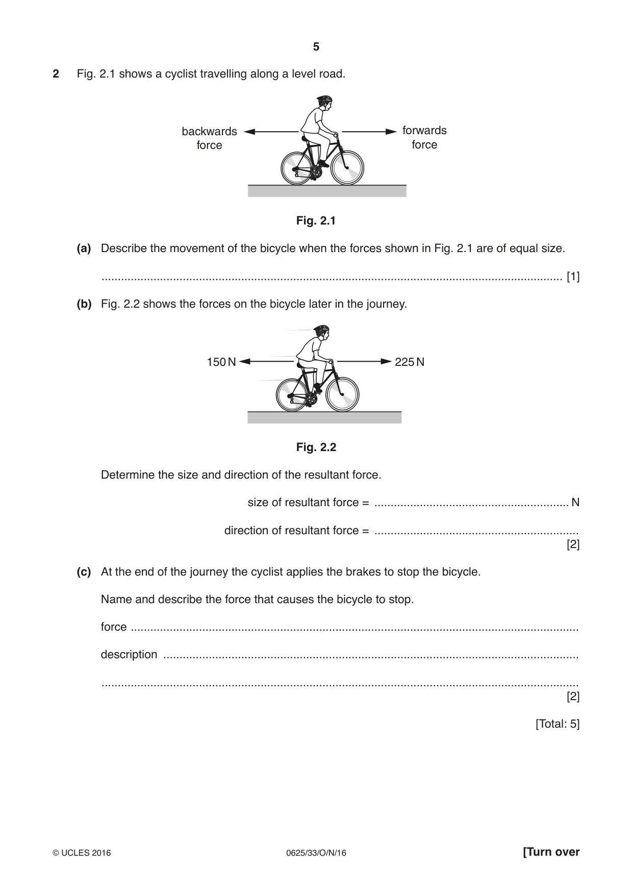 Cambridge IGCSE Physics 0625 2016 Oct/Nov Paper 3 · Variant 3 question paper, page 5 of 20