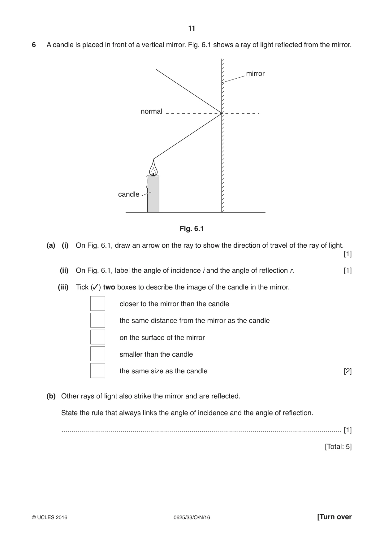 Cambridge IGCSE Physics 0625 2016 Oct/Nov Paper 3 · Variant 3 question paper, page 11 of 20