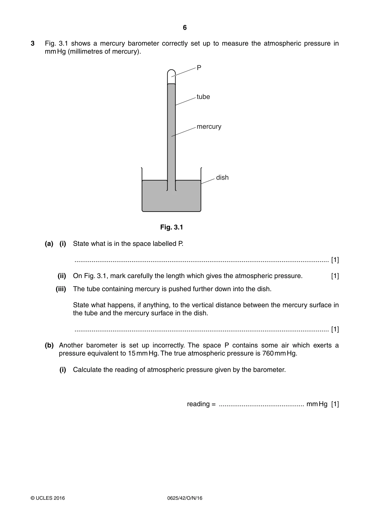 Cambridge IGCSE Physics 0625 2016 Oct/Nov Paper 4 · Variant 2 question paper, page 6 of 20