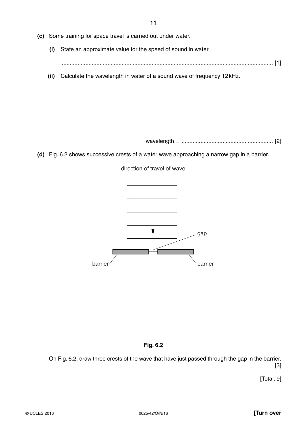 Cambridge IGCSE Physics 0625 2016 Oct/Nov Paper 4 · Variant 2 question paper, page 11 of 20