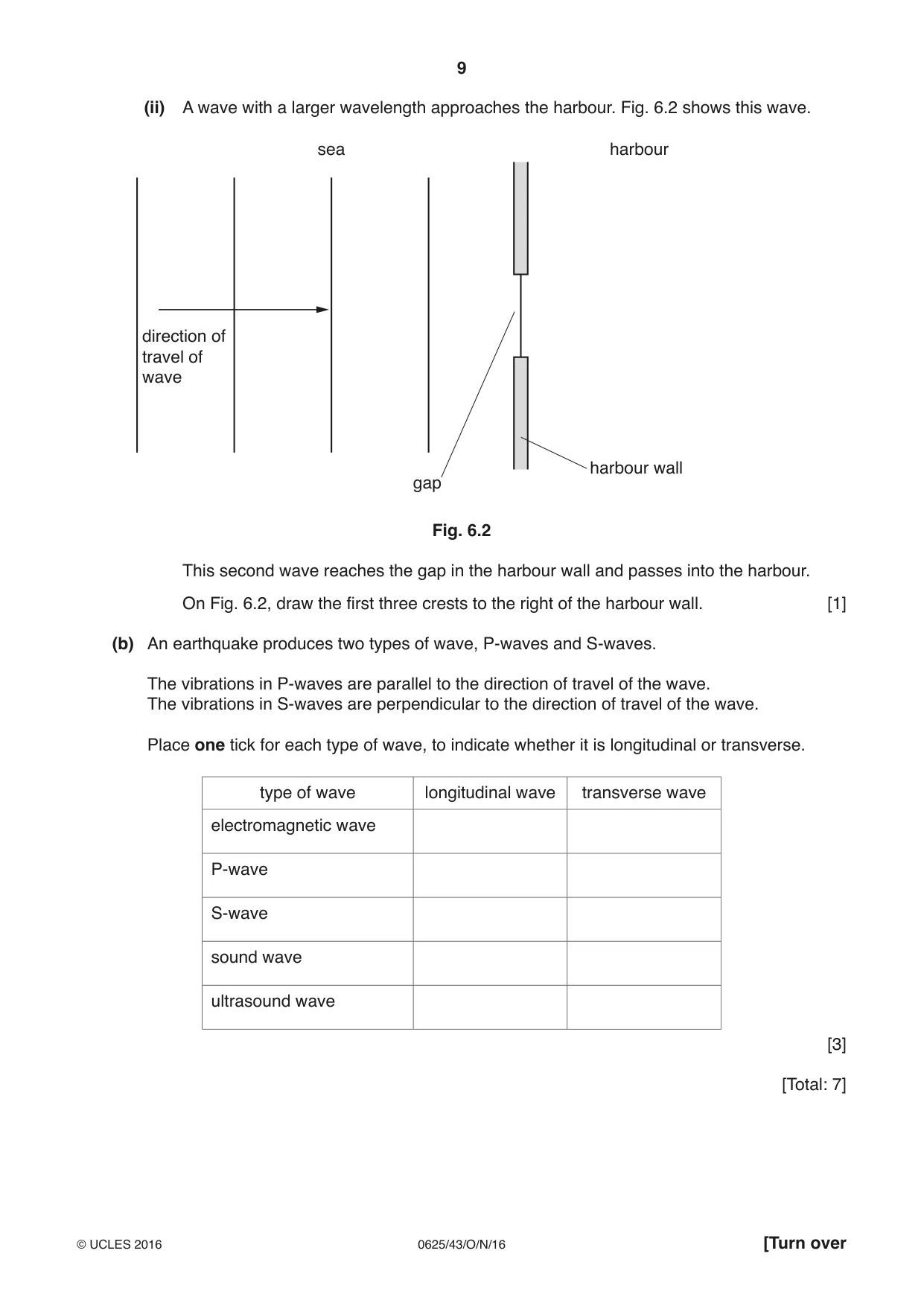 Cambridge IGCSE Physics 0625 2016 Oct/Nov Paper 4 · Variant 3 question paper, page 9 of 16