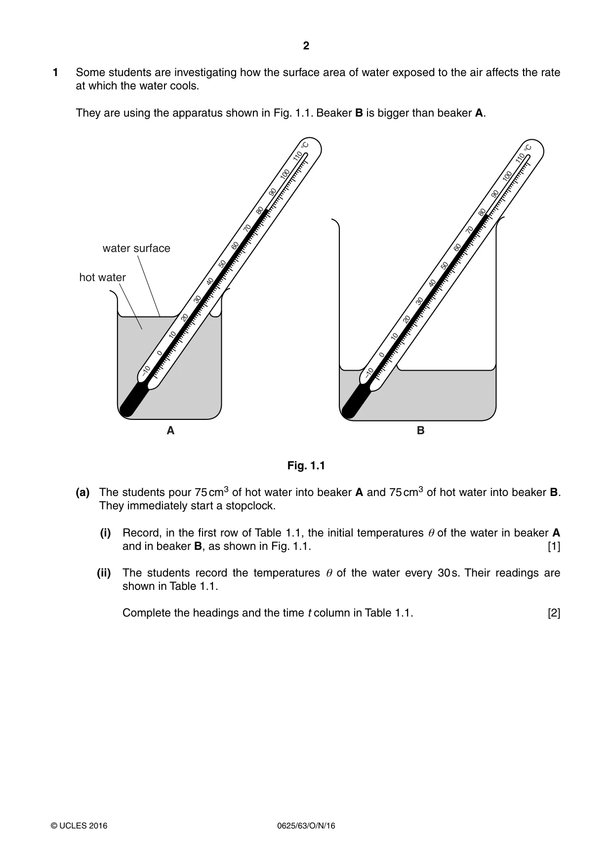 Cambridge IGCSE Physics 0625 2016 Oct/Nov Paper 6 · Variant 3 question paper, page 2 of 12