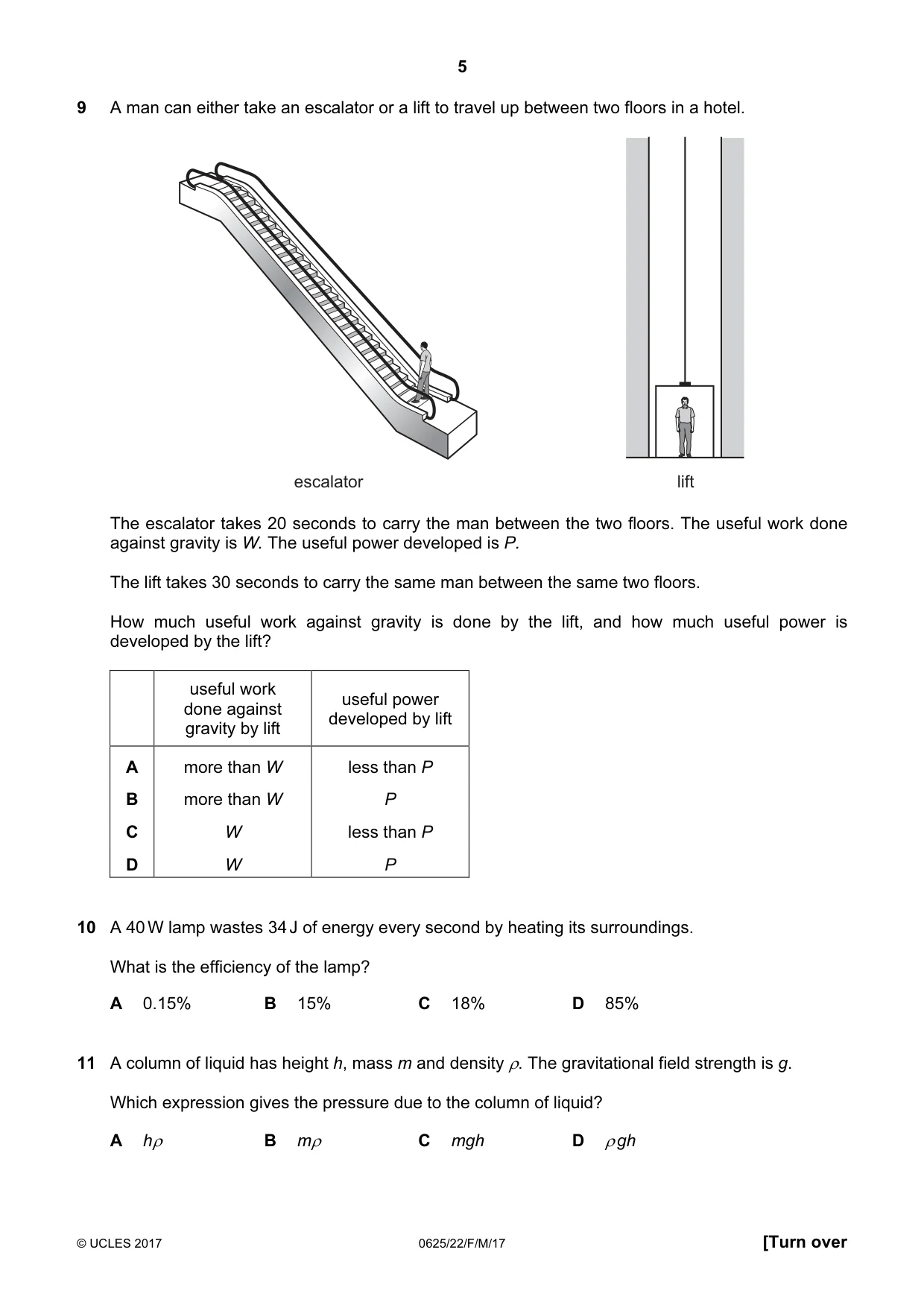 Cambridge IGCSE Physics 0625 2017 Feb/March Paper 2 · Variant 2 question paper, page 5 of 16