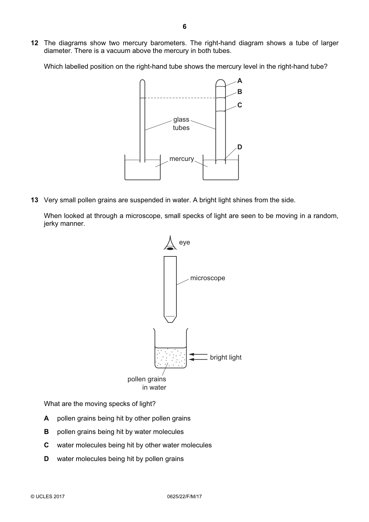 Cambridge IGCSE Physics 0625 2017 Feb/March Paper 2 · Variant 2 question paper, page 6 of 16