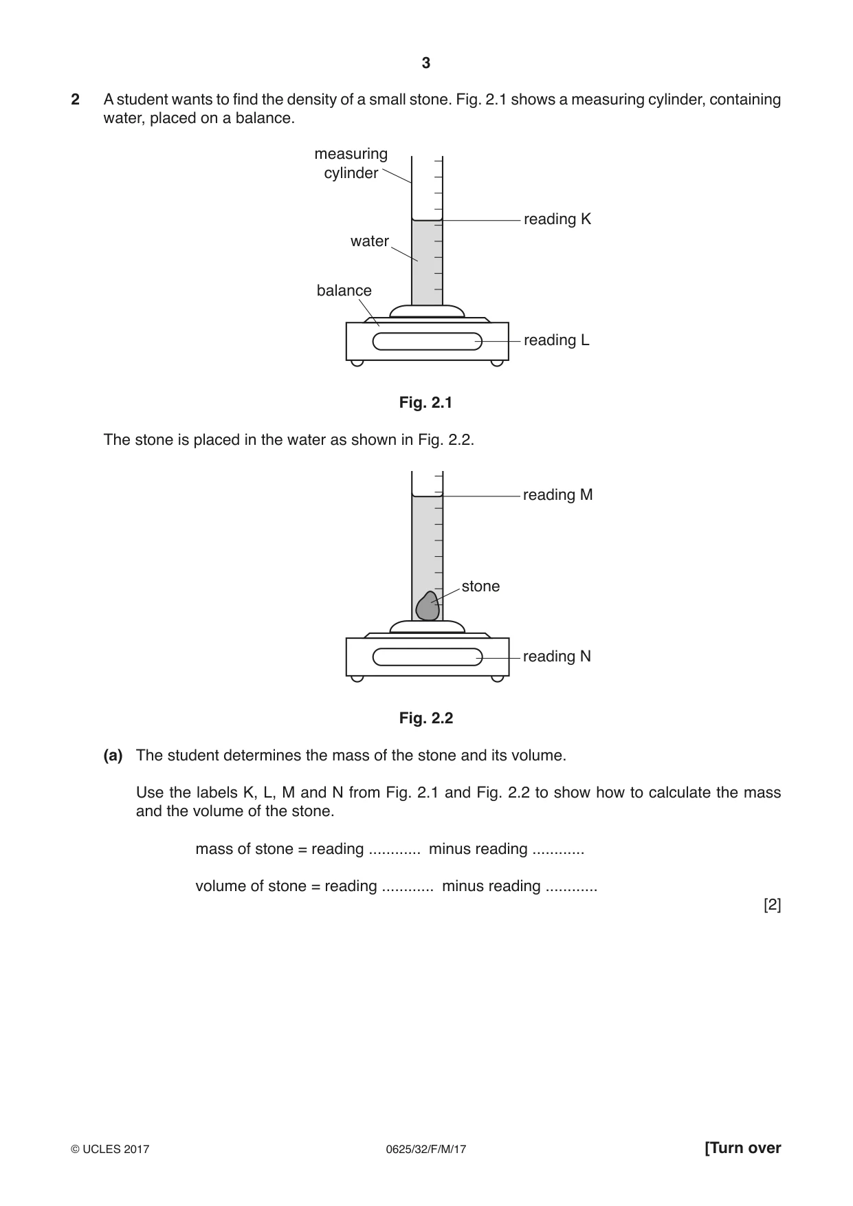 Cambridge IGCSE Physics 0625 2017 Feb/March Paper 3 · Variant 2 question paper, page 3 of 16