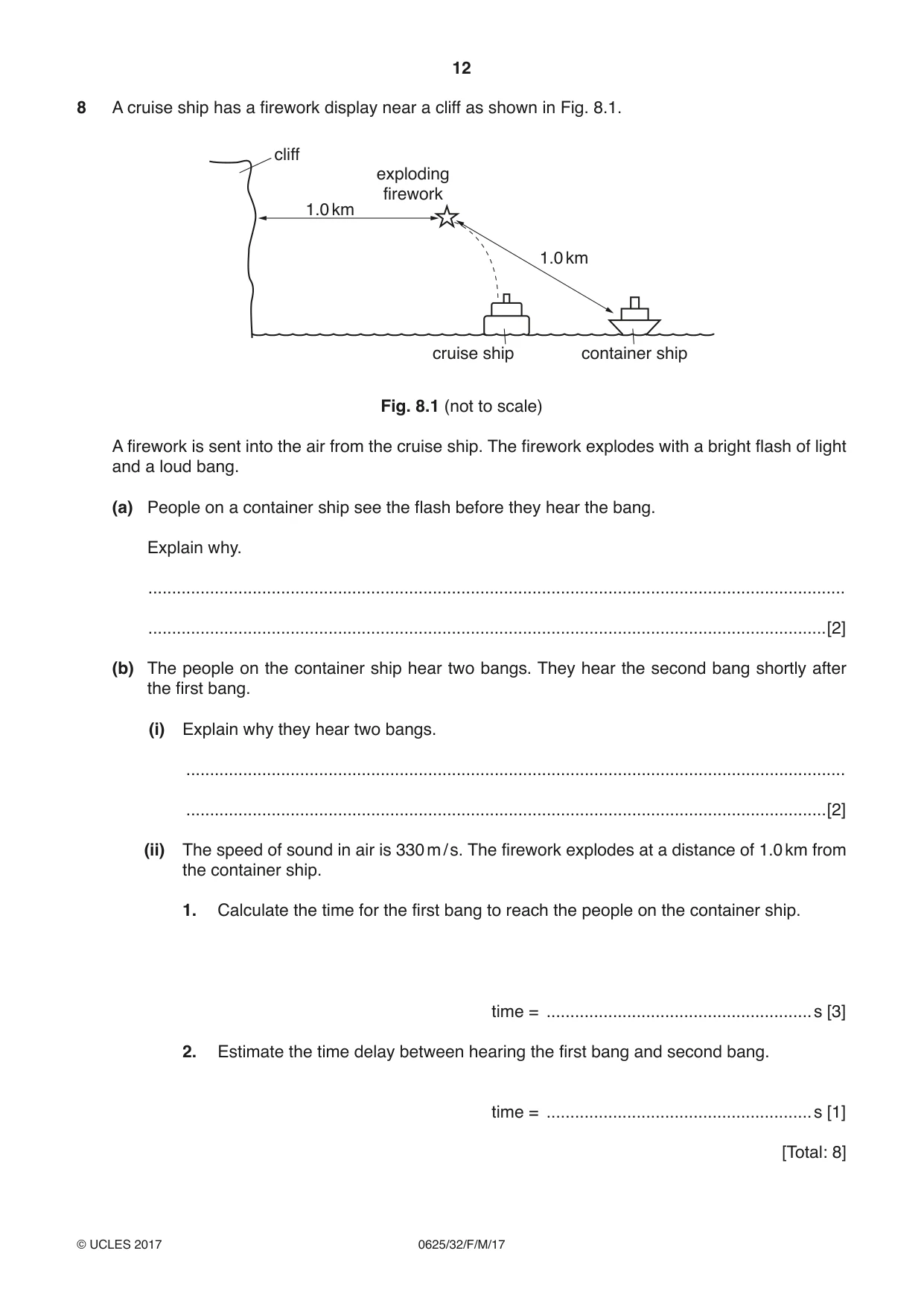 Cambridge IGCSE Physics 0625 2017 Feb/March Paper 3 · Variant 2 question paper, page 12 of 16