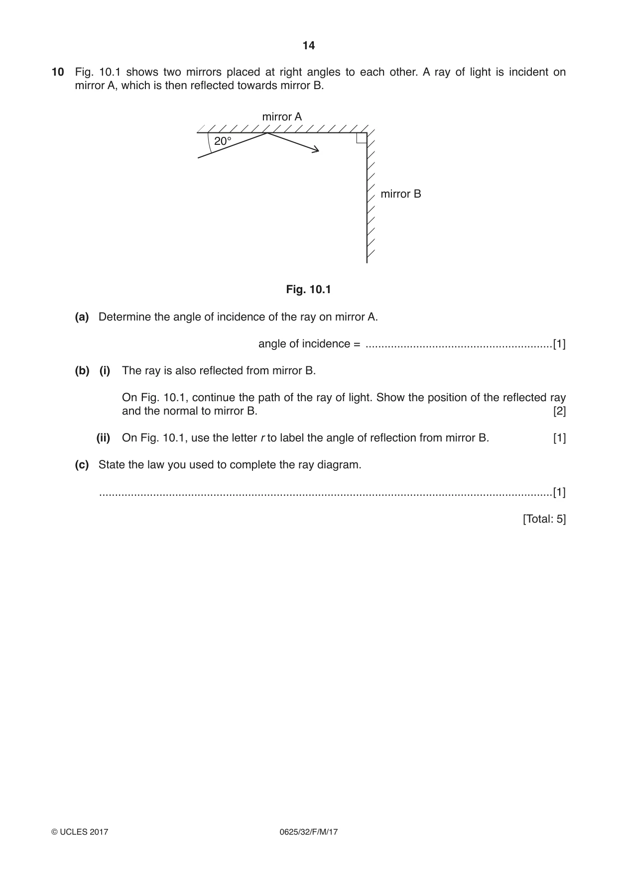 Cambridge IGCSE Physics 0625 2017 Feb/March Paper 3 · Variant 2 question paper, page 14 of 16