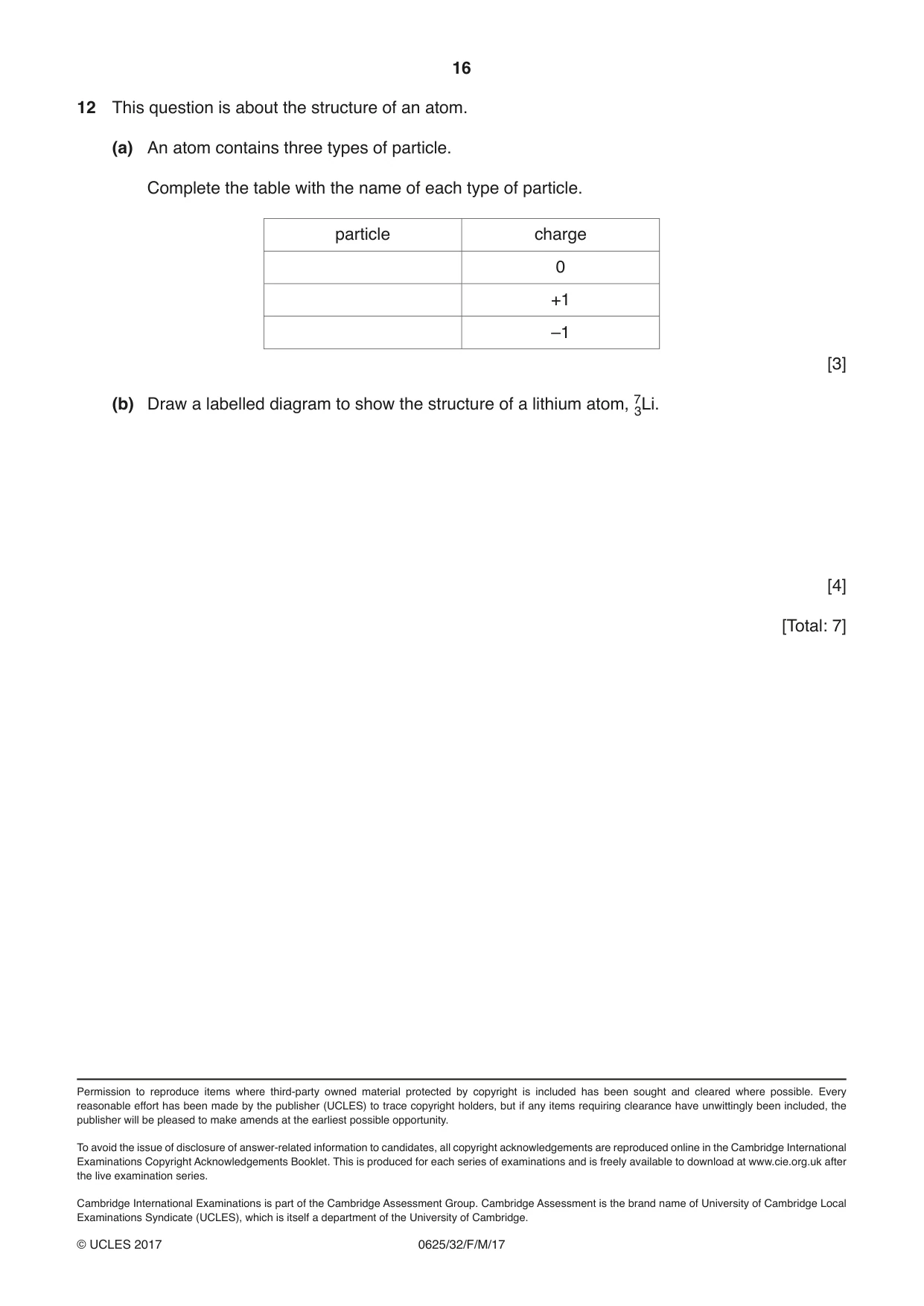 Cambridge IGCSE Physics 0625 2017 Feb/March Paper 3 · Variant 2 question paper, page 16 of 16