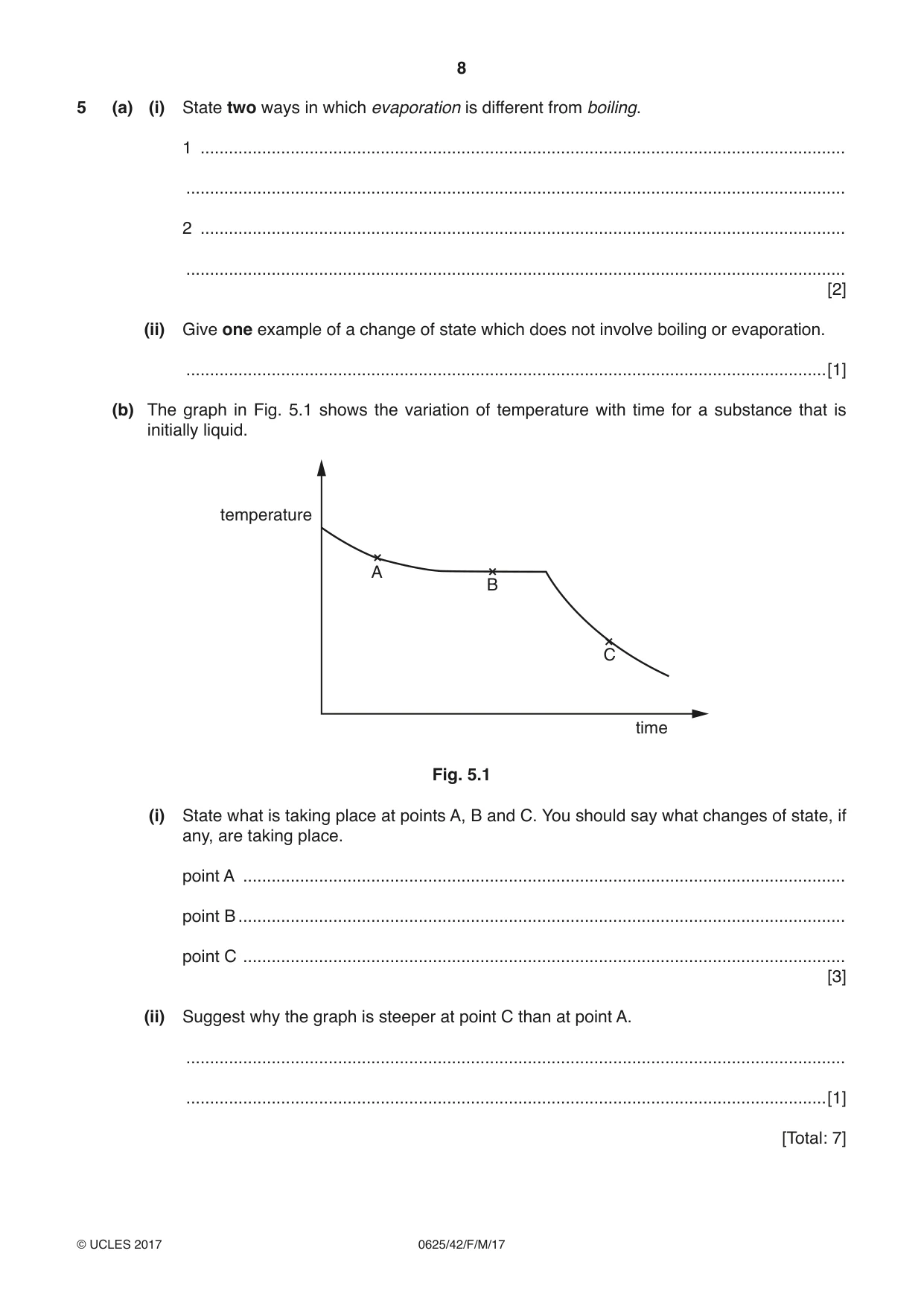 Cambridge IGCSE Physics 0625 2017 Feb/March Paper 4 · Variant 2 question paper, page 8 of 16