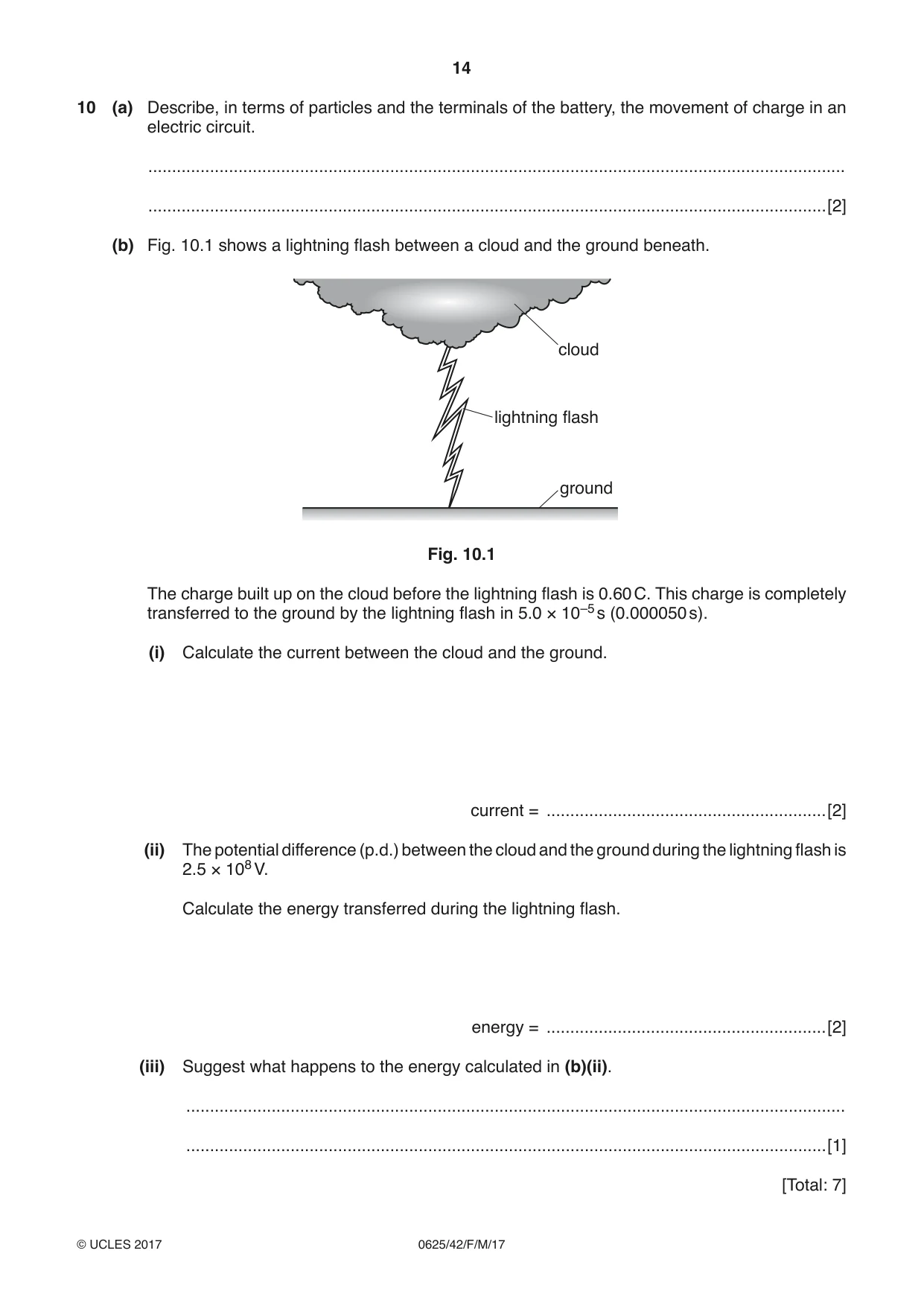 Cambridge IGCSE Physics 0625 2017 Feb/March Paper 4 · Variant 2 question paper, page 14 of 16