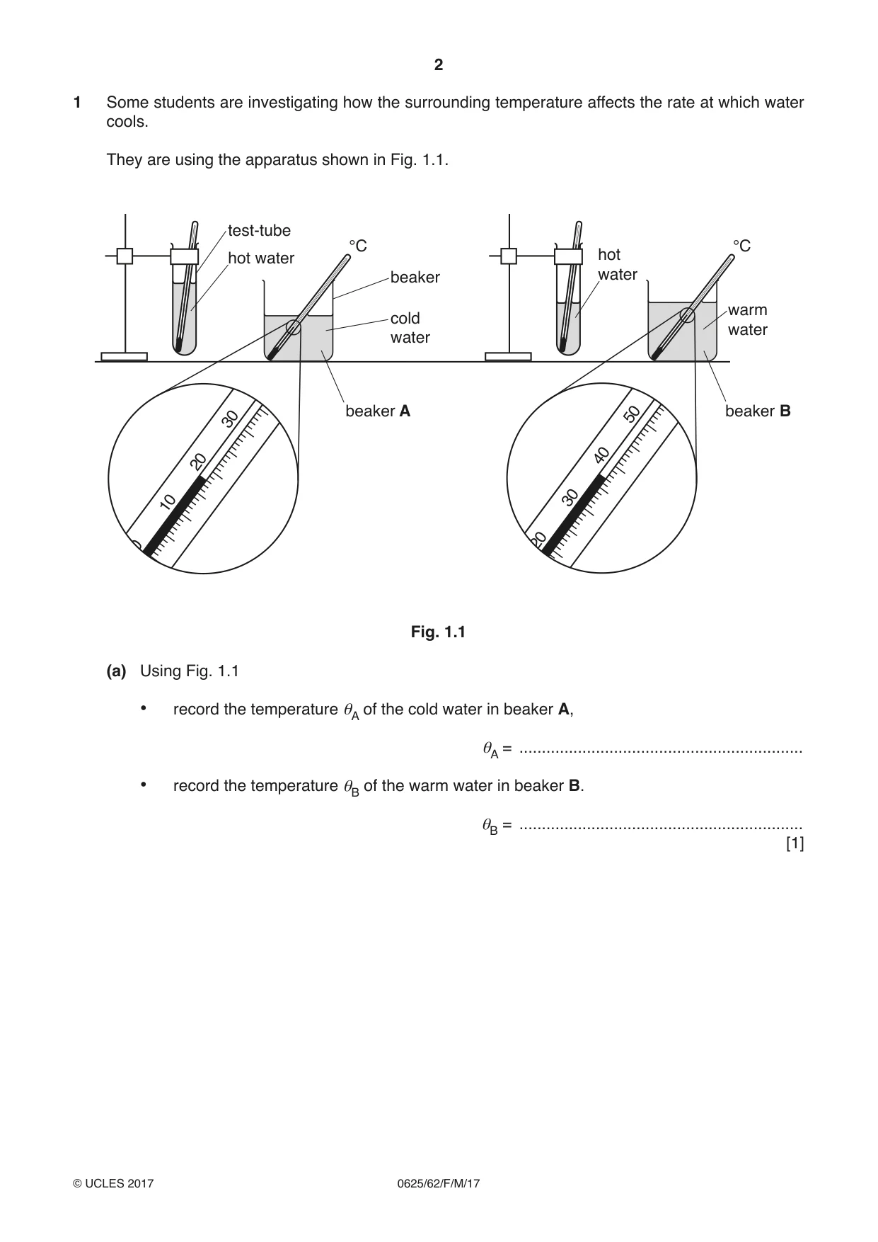 Cambridge IGCSE Physics 0625 2017 Feb/March Paper 6 · Variant 2 question paper, page 2 of 12