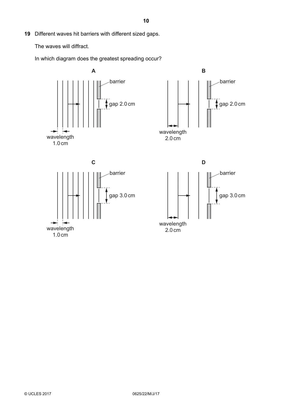 Cambridge IGCSE Physics 0625 2017 May/June Paper 2 · Variant 2 question paper, page 10 of 20