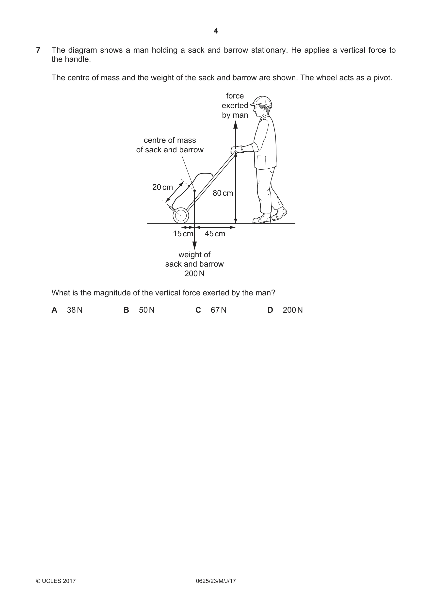 Cambridge IGCSE Physics 0625 2017 May/June Paper 2 · Variant 3 question paper, page 4 of 20